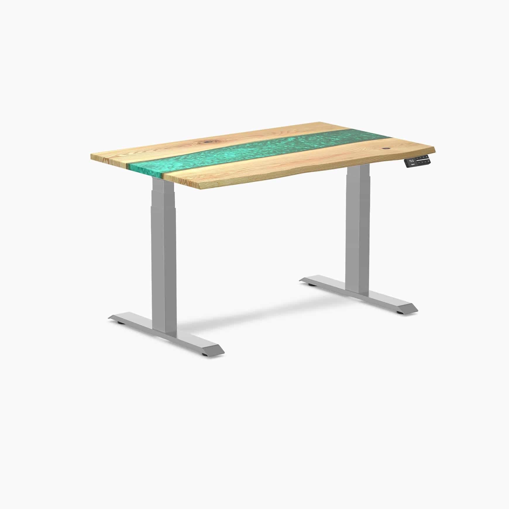 Desky Dual Resin Hardwood Sit Stand Desk - Image 62