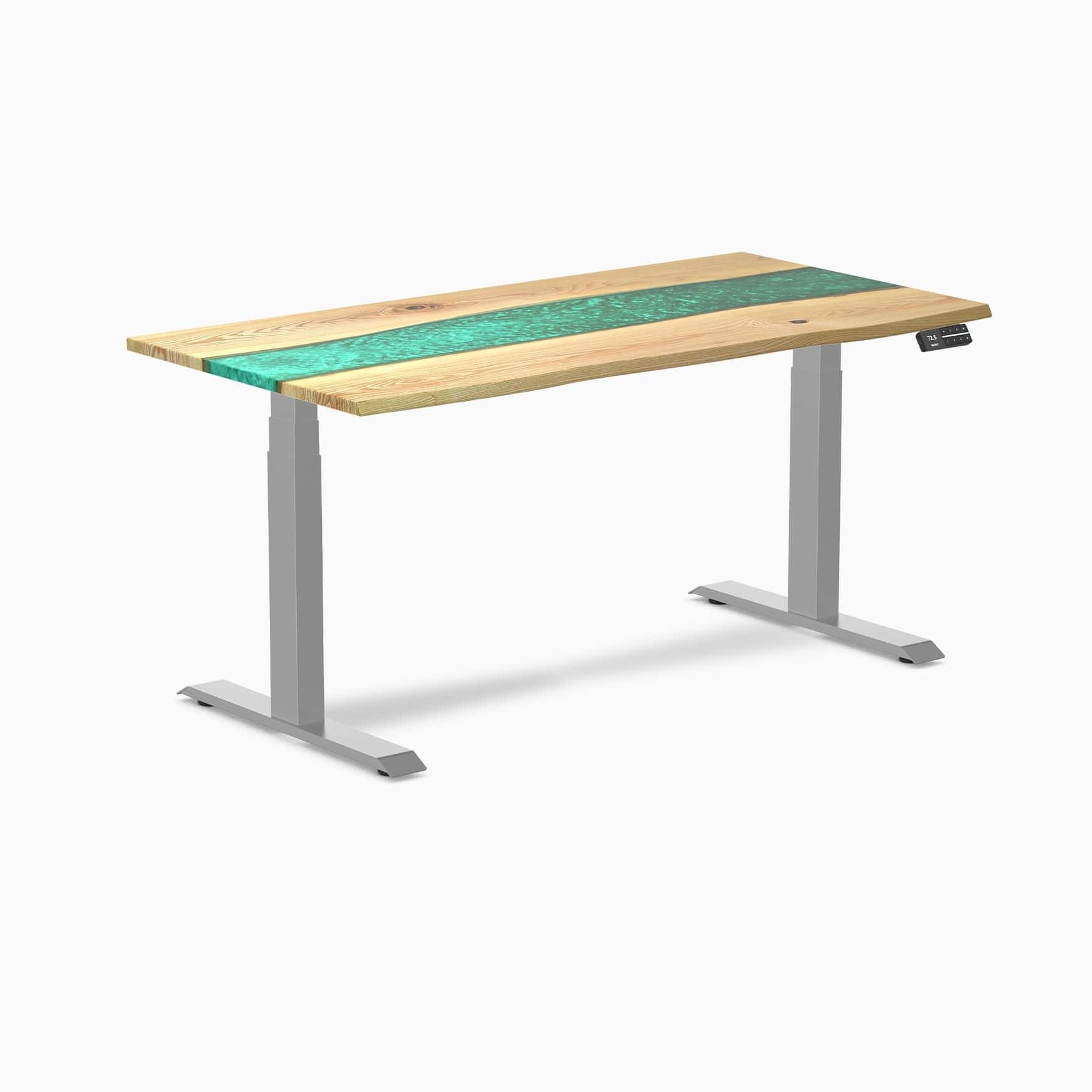 Desky Dual Resin Hardwood Sit Stand Desk - Image 65