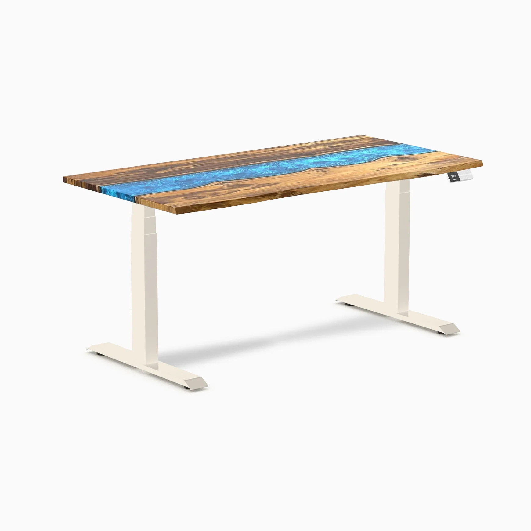 Desky Dual Resin Hardwood Sit Stand Desk - Image 73