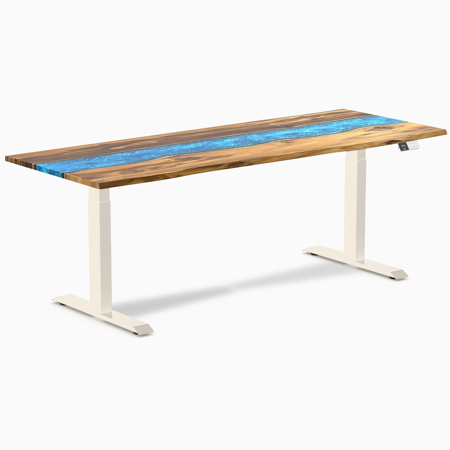 Desky Dual Resin Hardwood Sit Stand Desk - Image 75