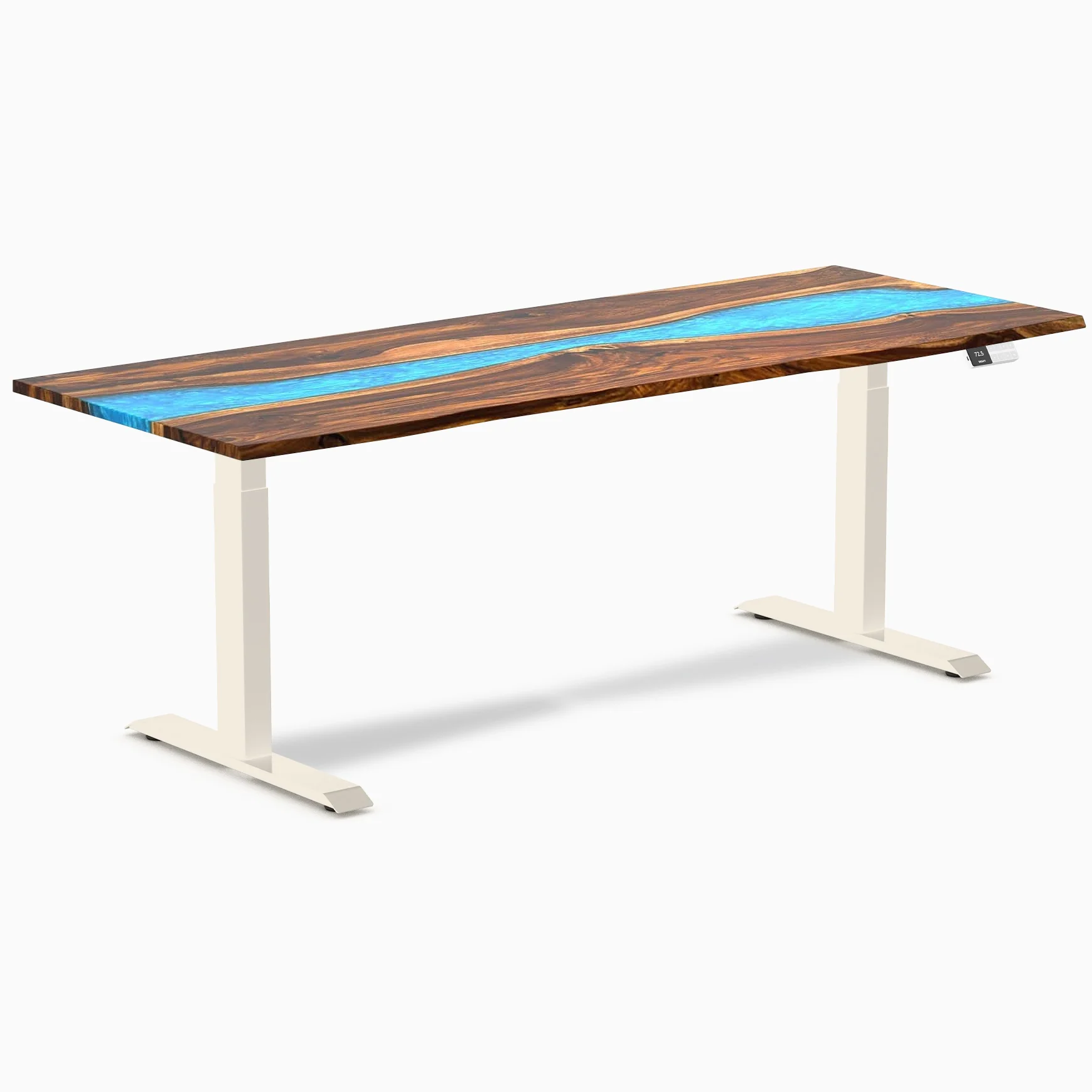 Desky Dual Resin Hardwood Sit Stand Desk - Image 79