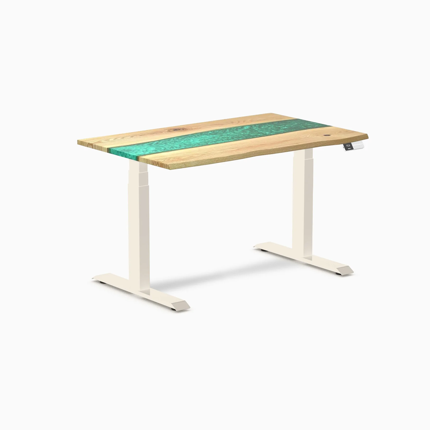 Desky Dual Resin Hardwood Sit Stand Desk - Image 80