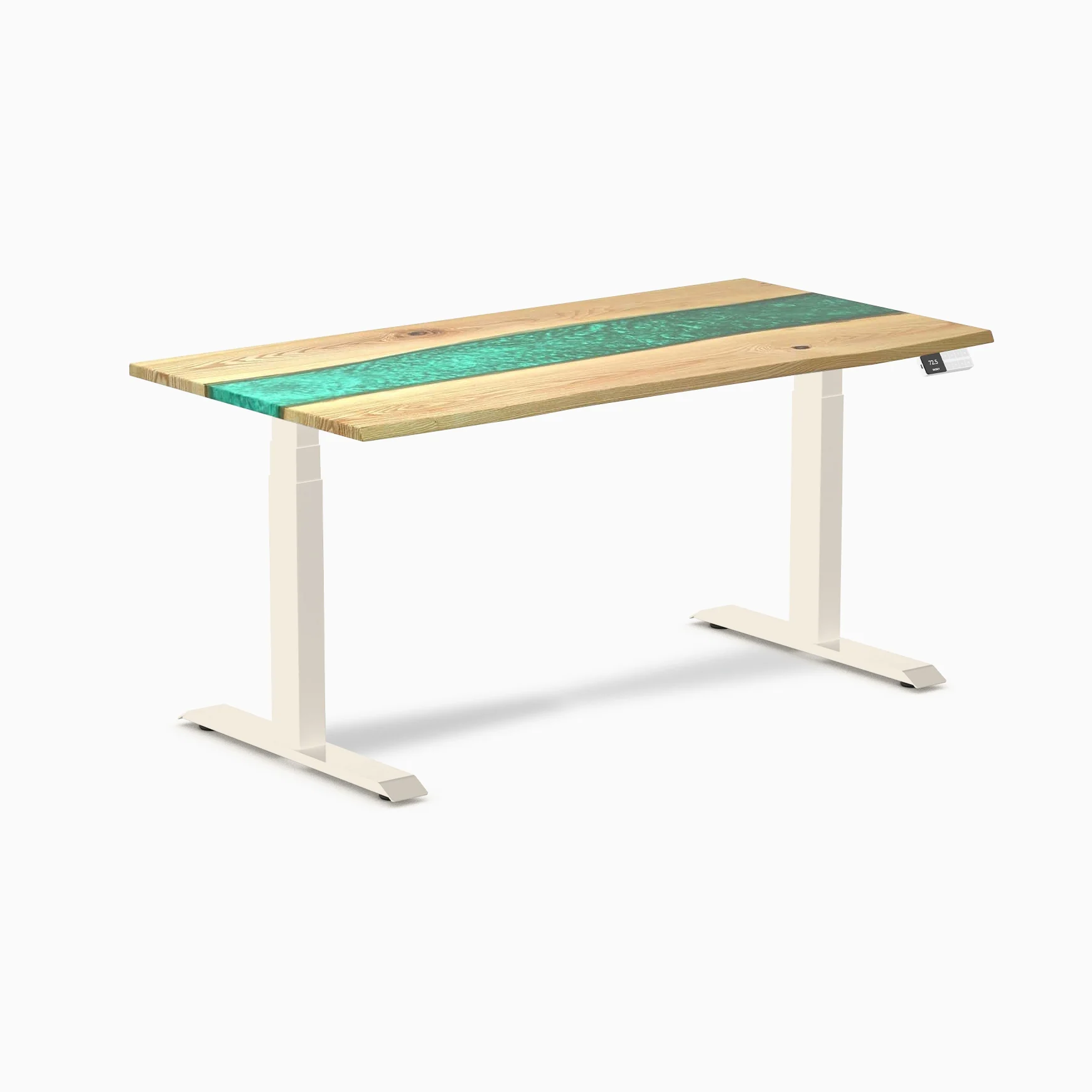 Desky Dual Resin Hardwood Sit Stand Desk - Image 81