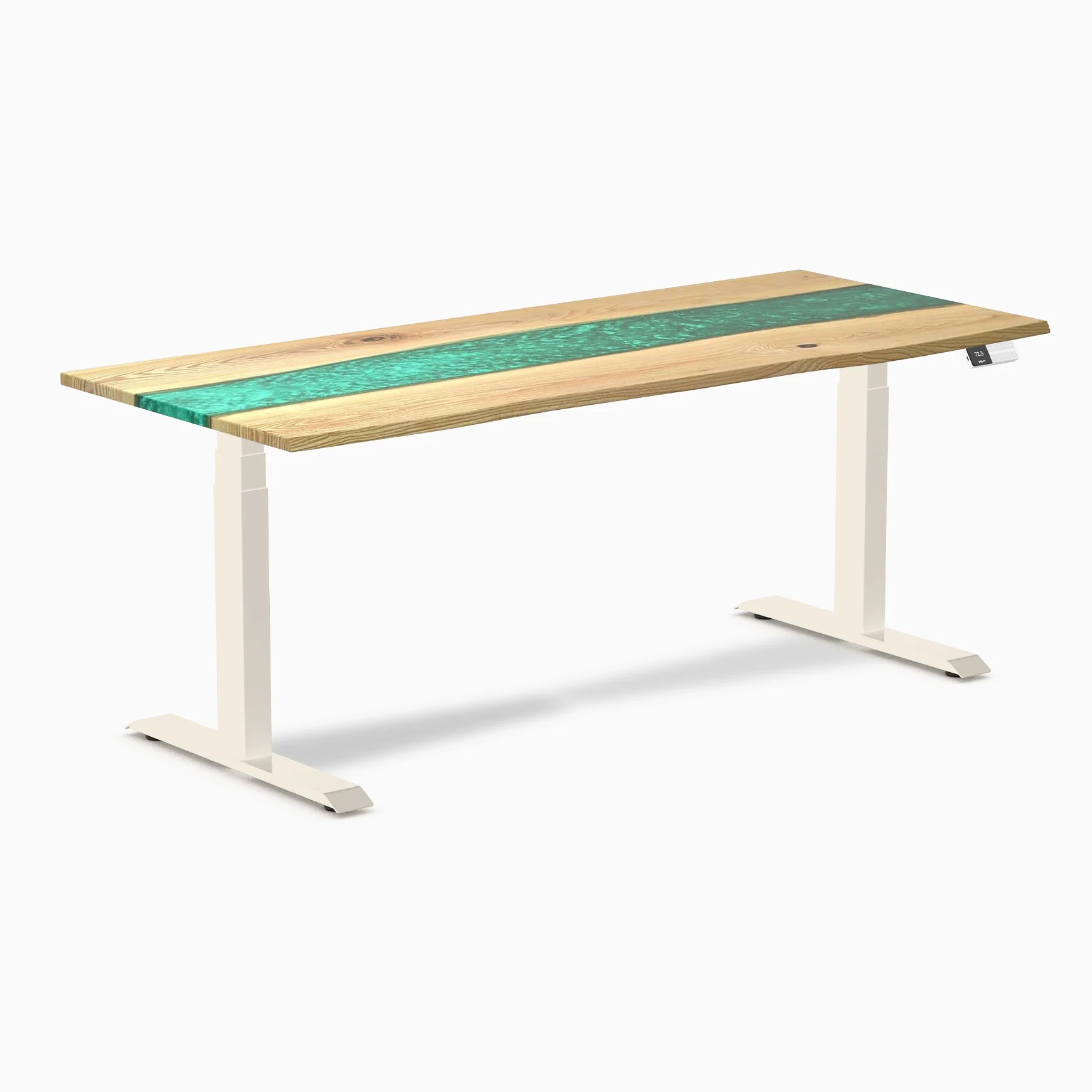 Desky Dual Resin Hardwood Sit Stand Desk - Image 82