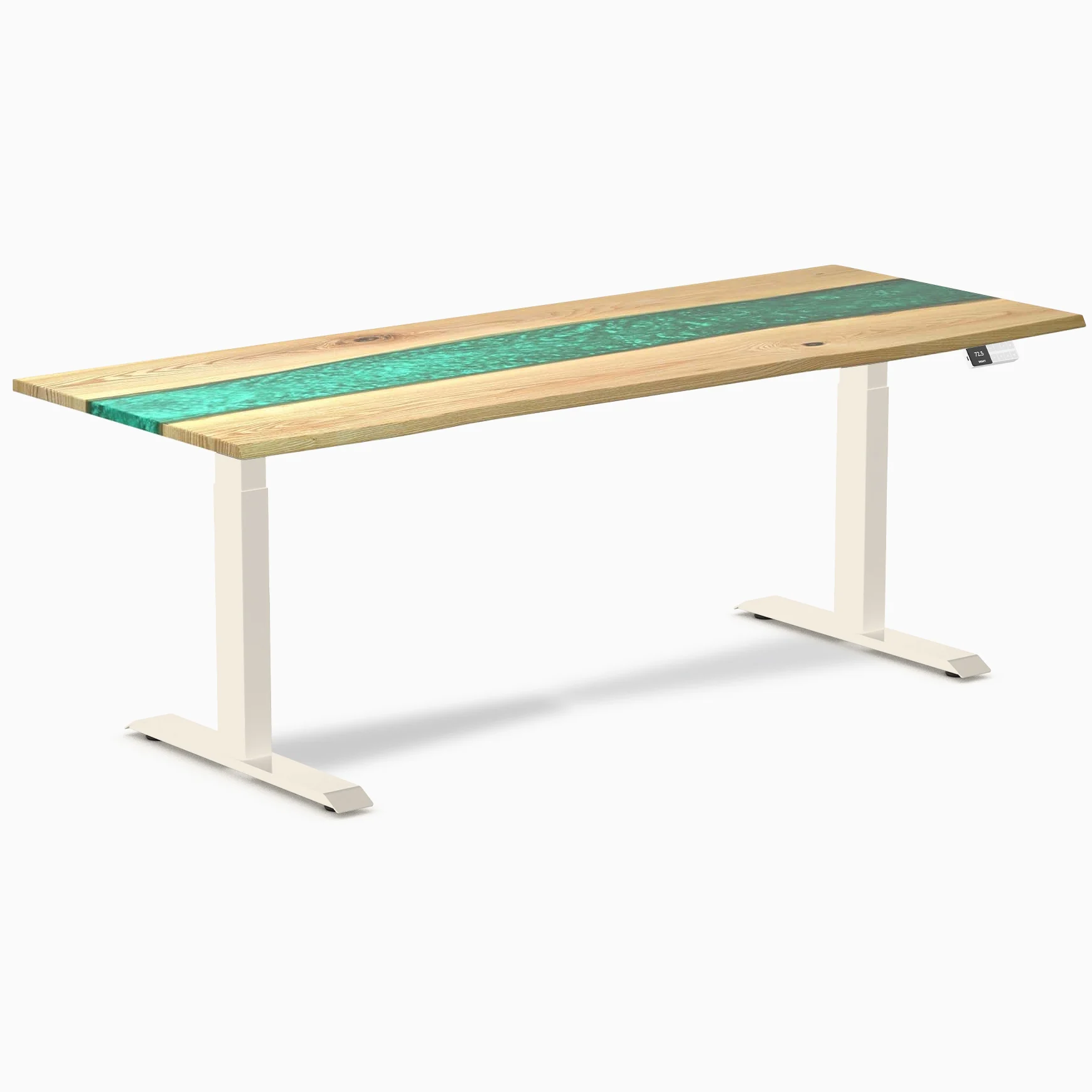 Desky Dual Resin Hardwood Sit Stand Desk - Image 83