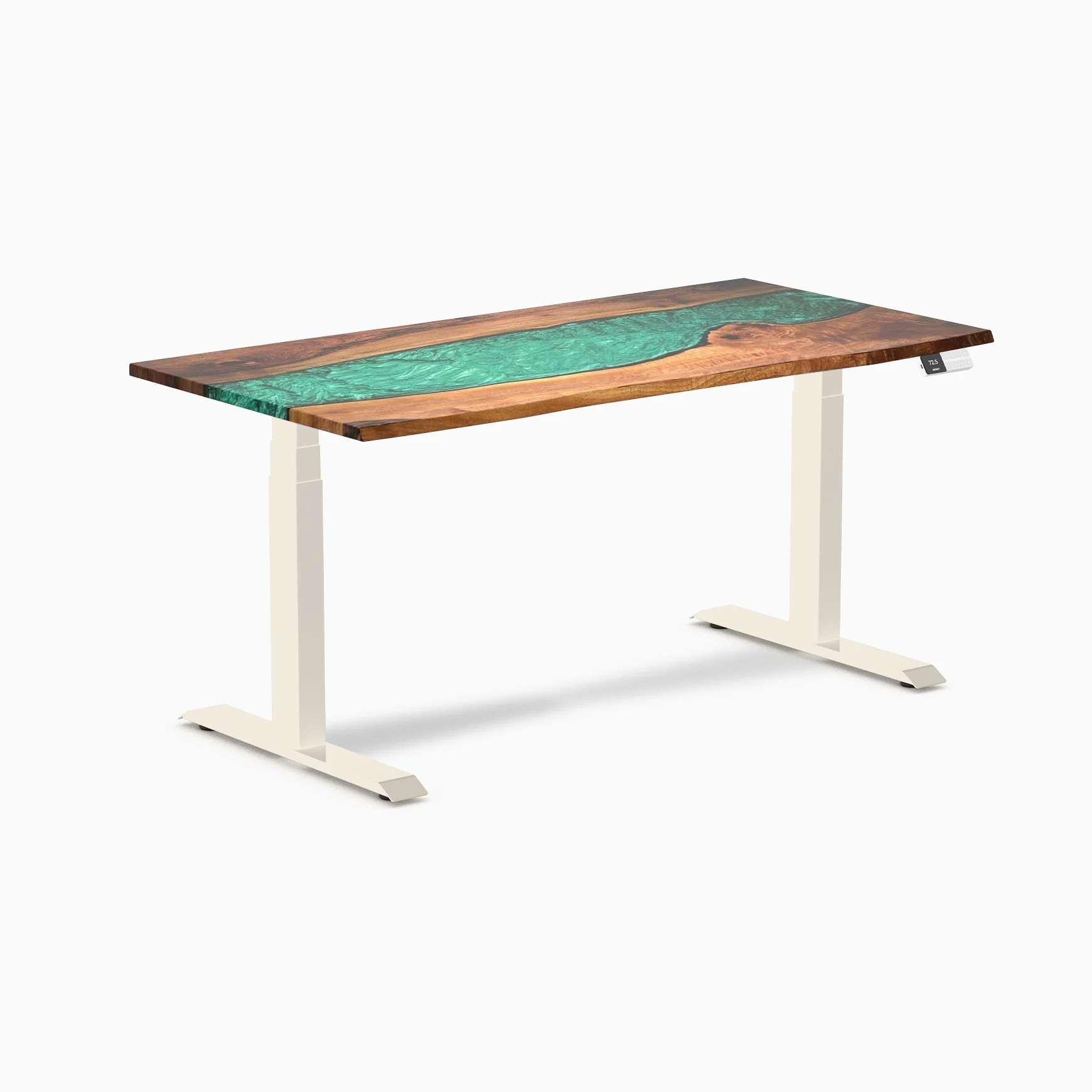 Desky Dual Resin Hardwood Sit Stand Desk - Image 85