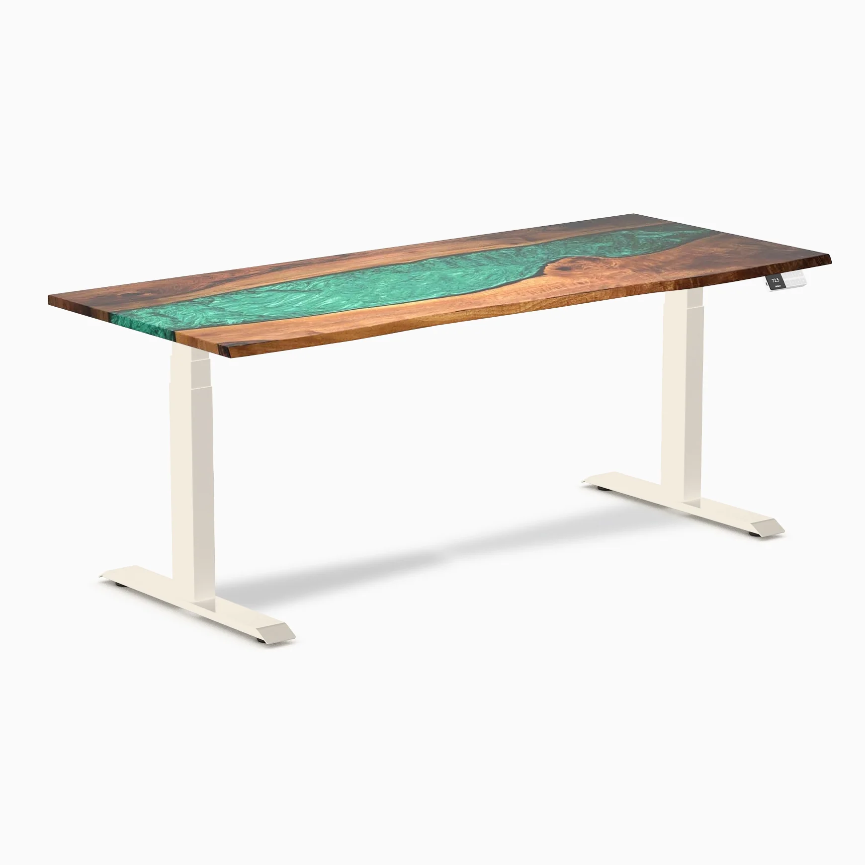Desky Dual Resin Hardwood Sit Stand Desk - Image 86