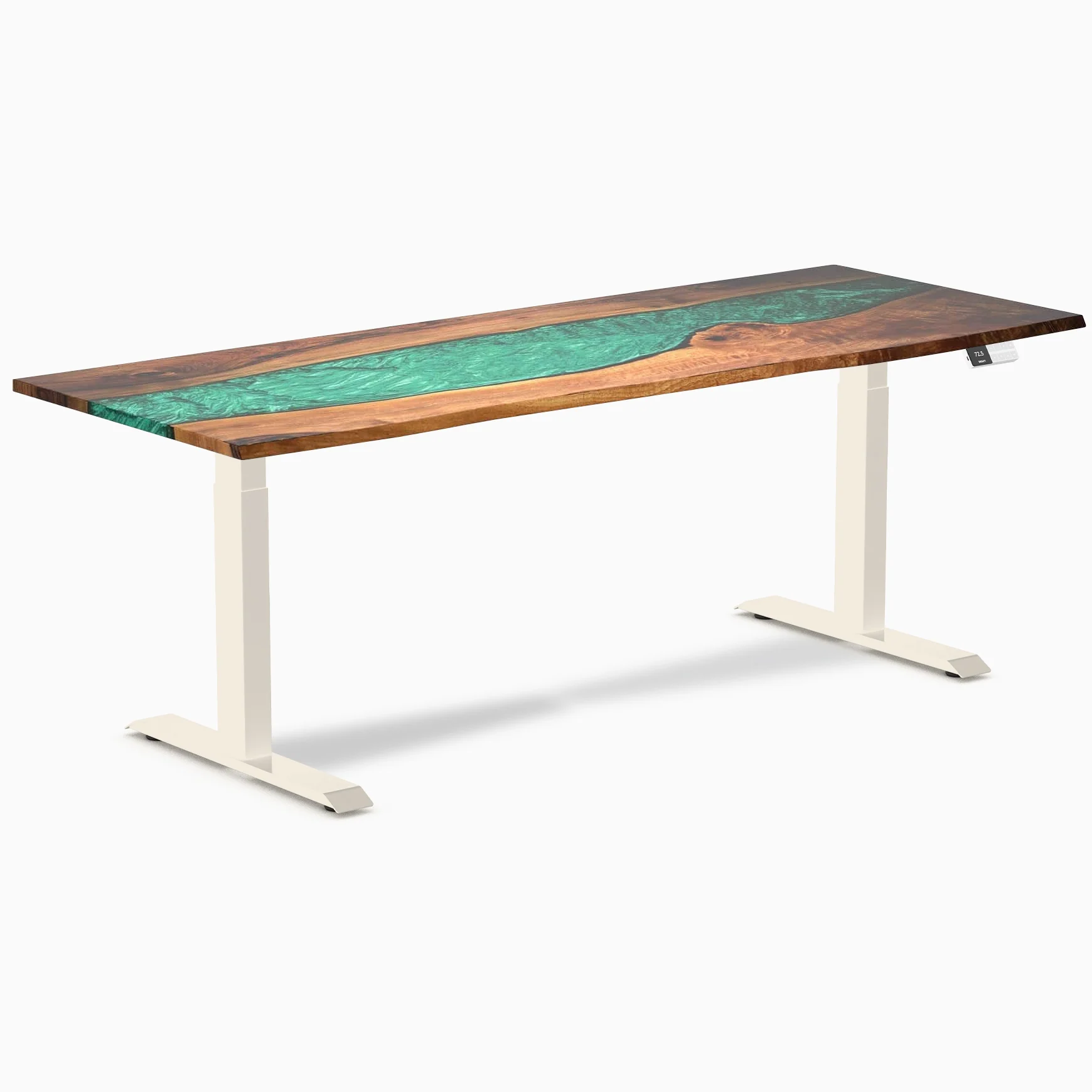 Desky Dual Resin Hardwood Sit Stand Desk - Image 87