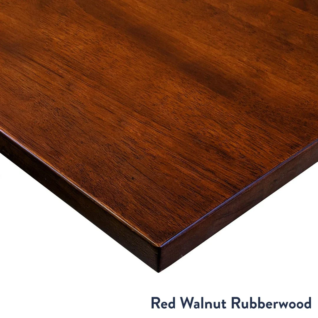 Desky Dual Rubberwood Sit Stand Desk - Image 5