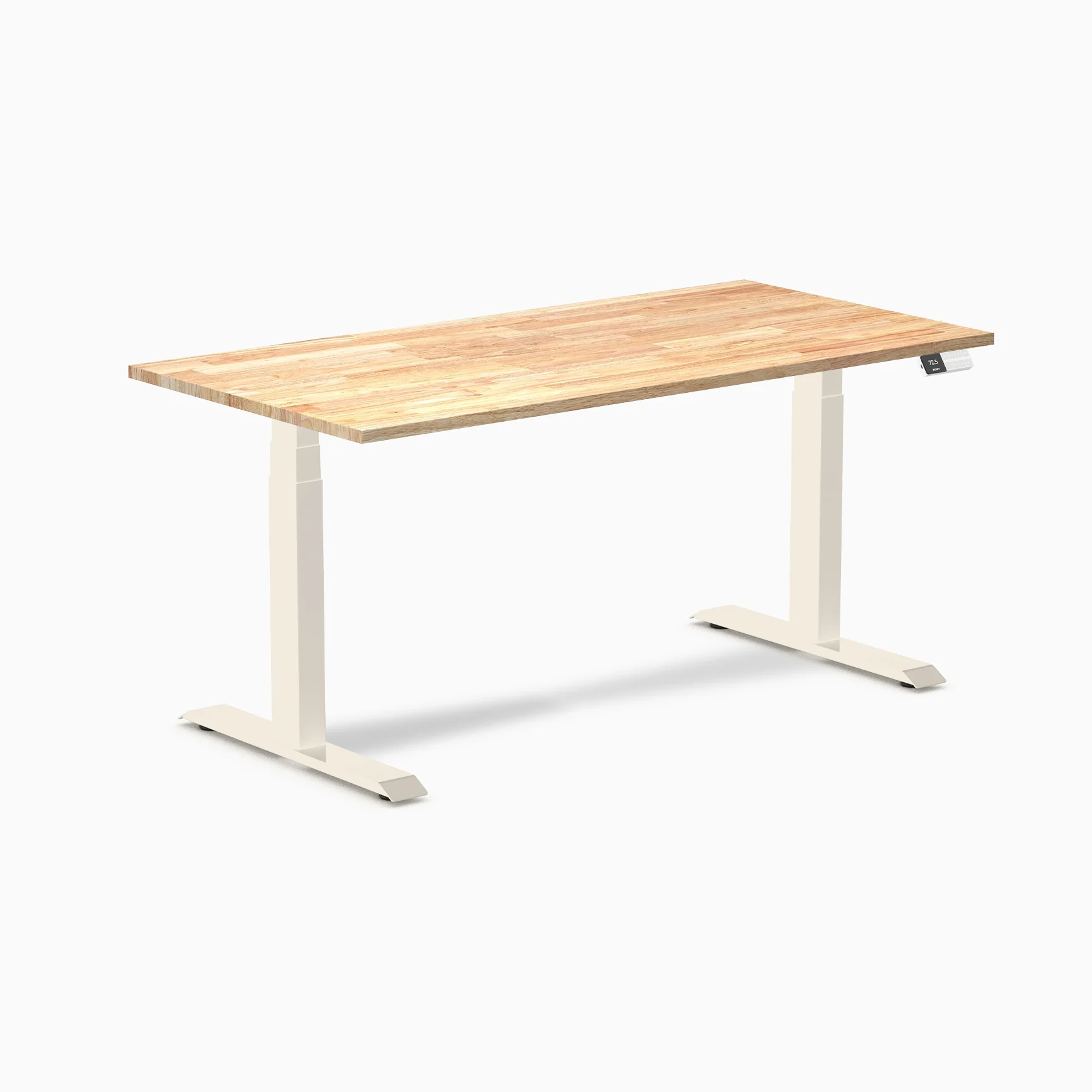 Desky Dual Rubberwood Sit Stand Desk - Image 89