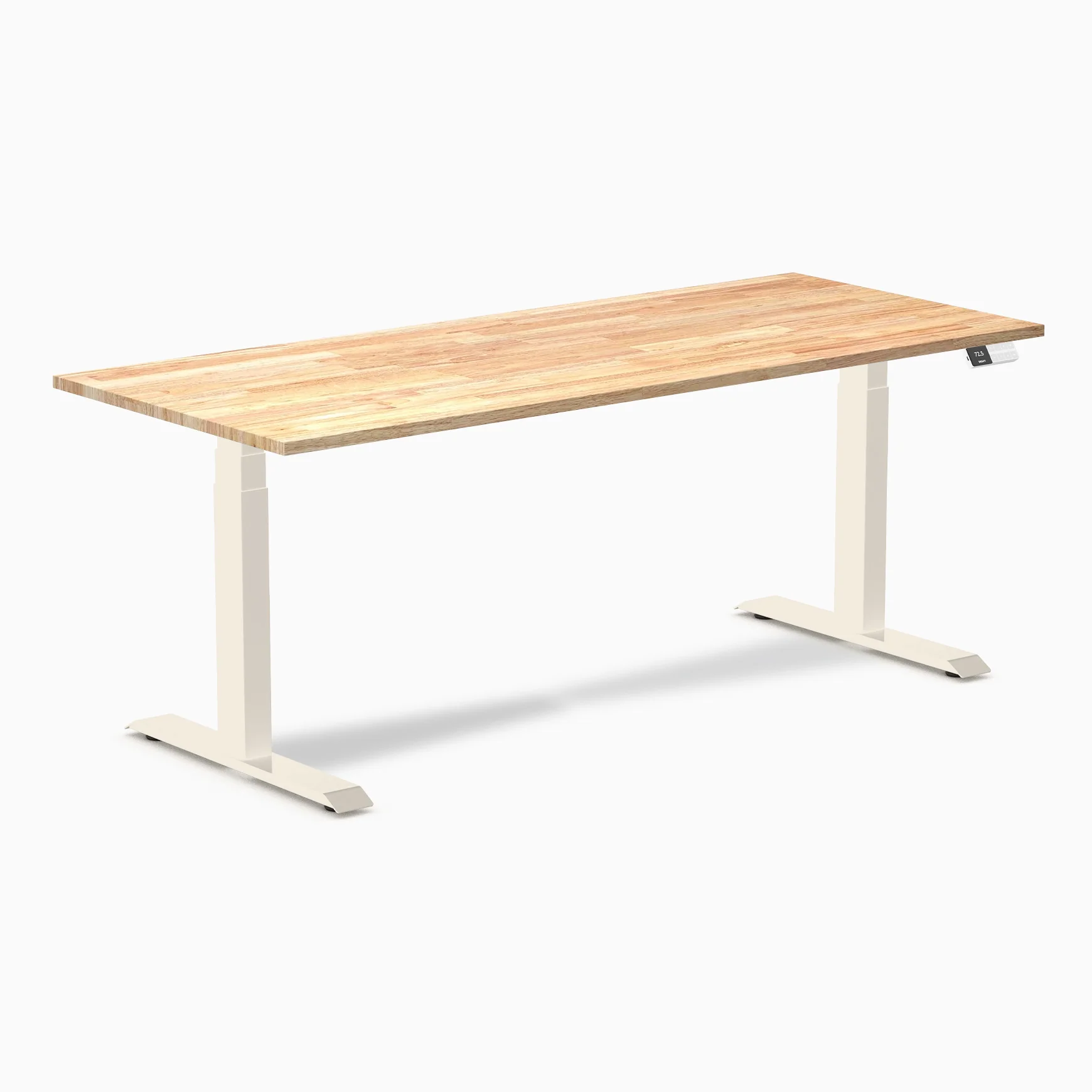 Desky Dual Rubberwood Sit Stand Desk - Image 90