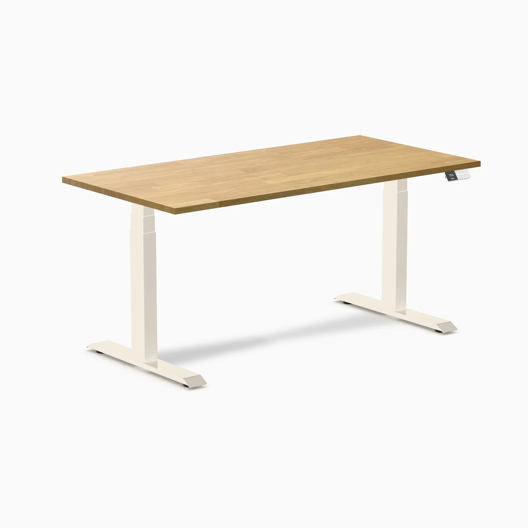 Desky Dual Rubberwood Sit Stand Desk - Image 93