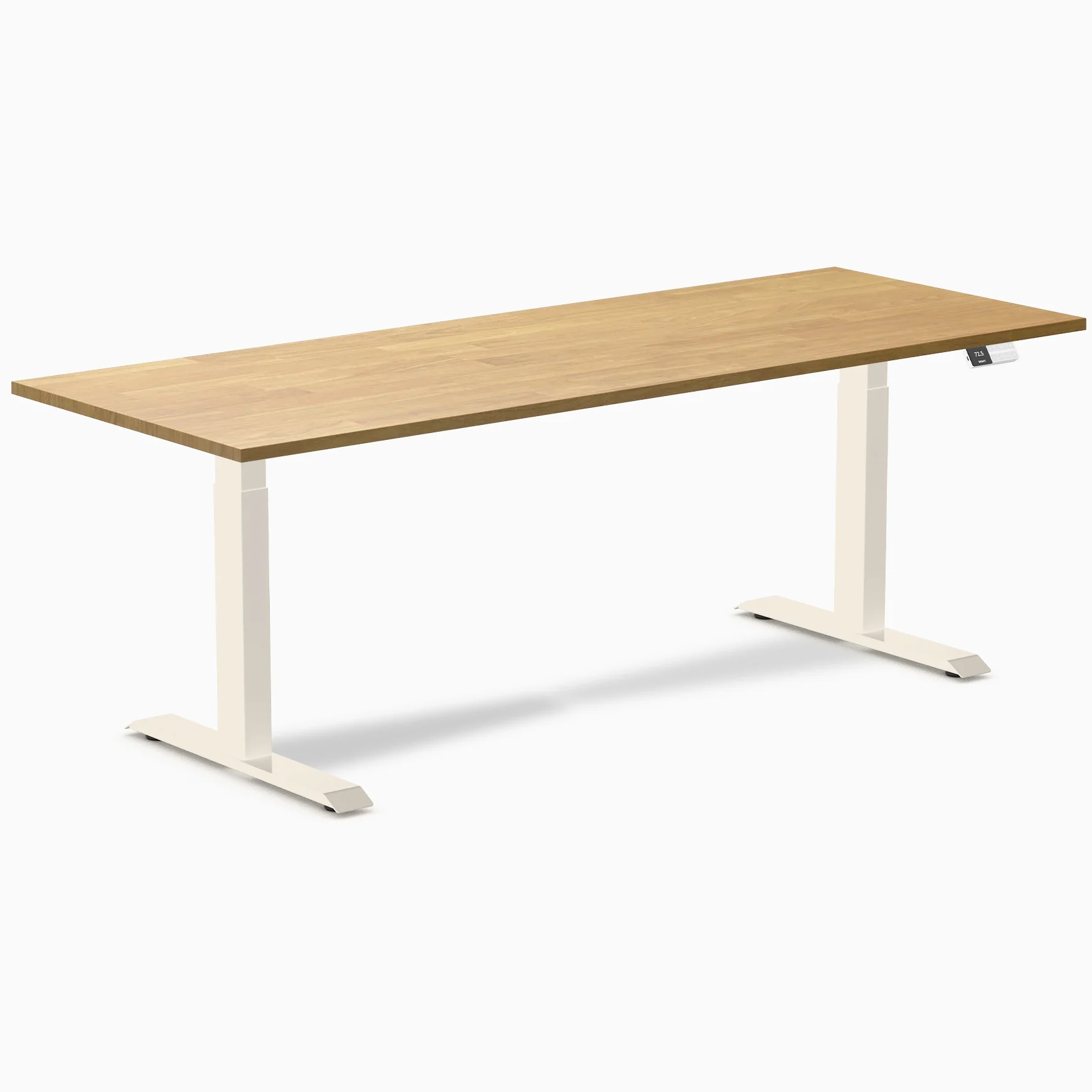 Desky Dual Rubberwood Sit Stand Desk - Image 95