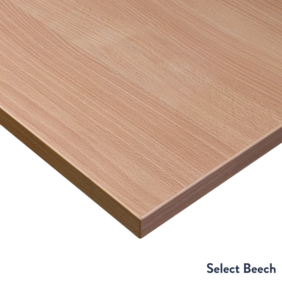Desky Zero Scalloped Melamine Office Desk - Image 10