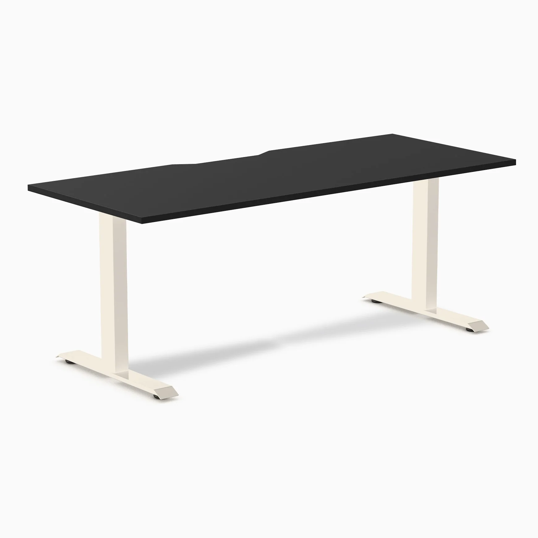 Desky Zero Scalloped Melamine Office Desk - Image 103