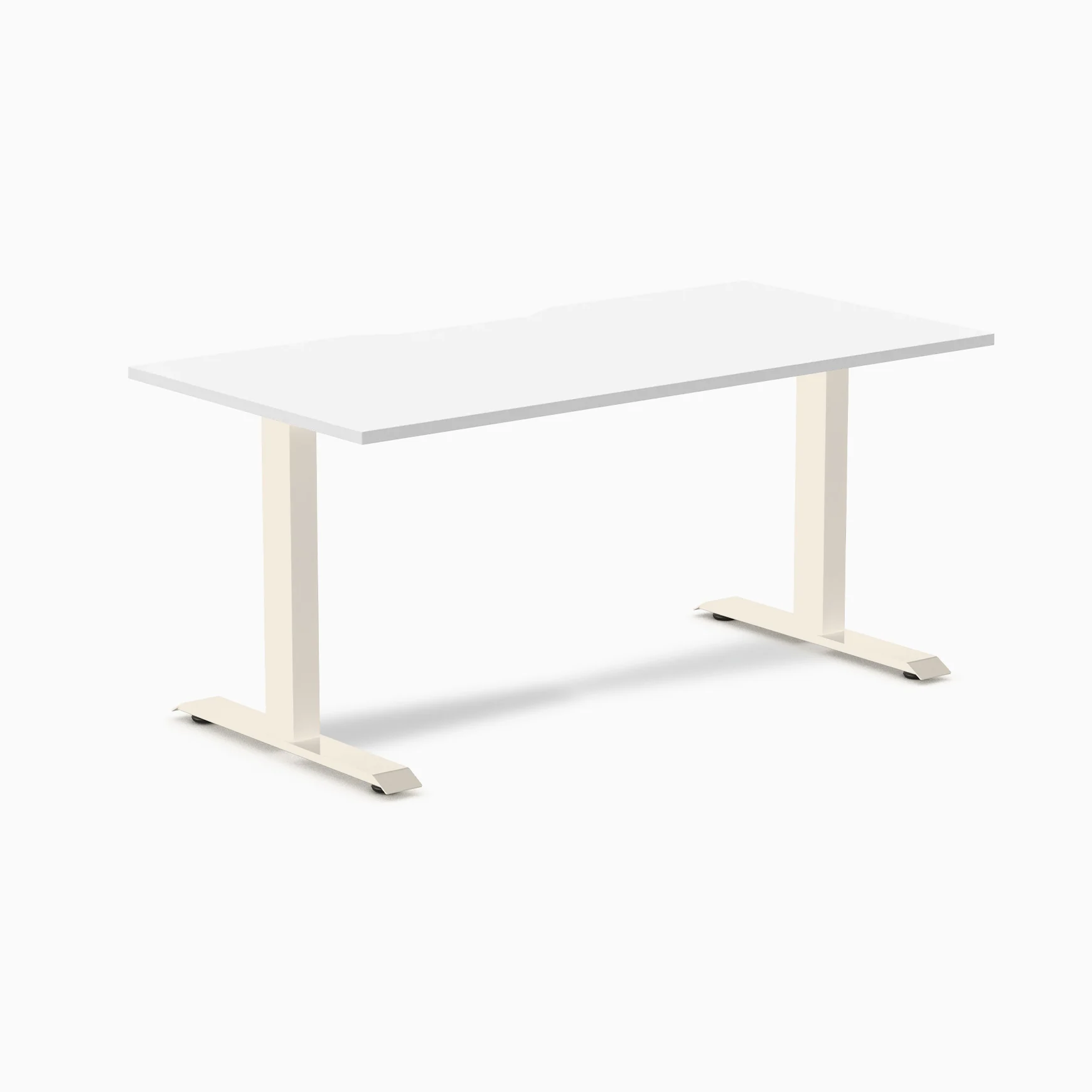Desky Zero Scalloped Melamine Office Desk - Image 105