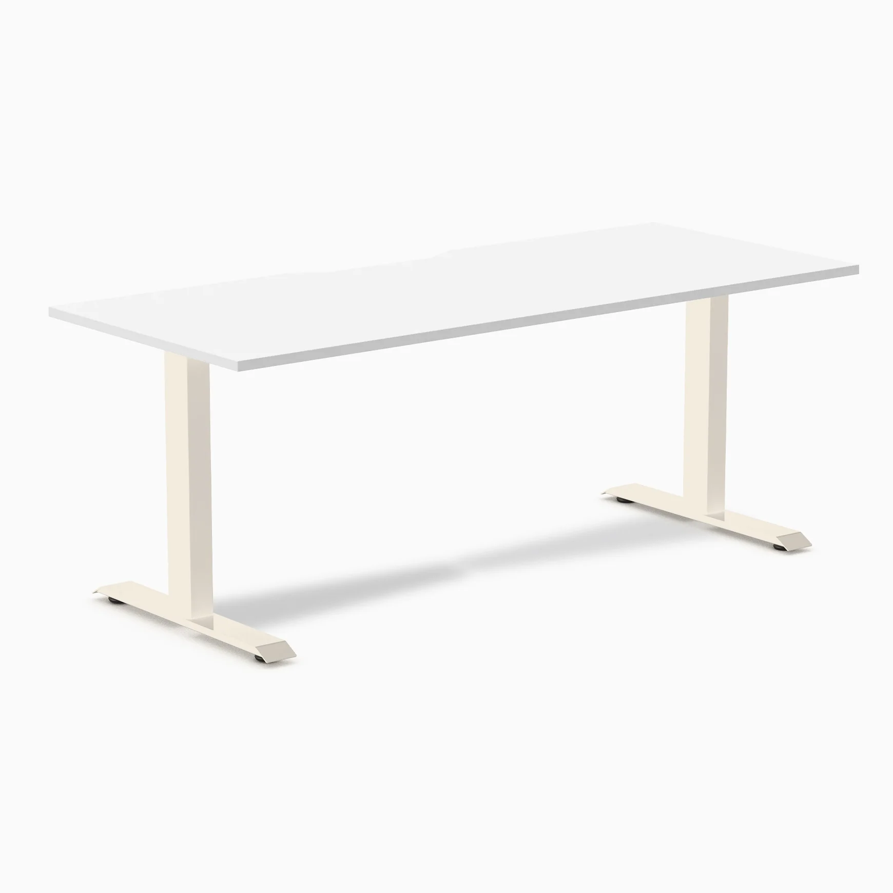 Desky Zero Scalloped Melamine Office Desk - Image 106
