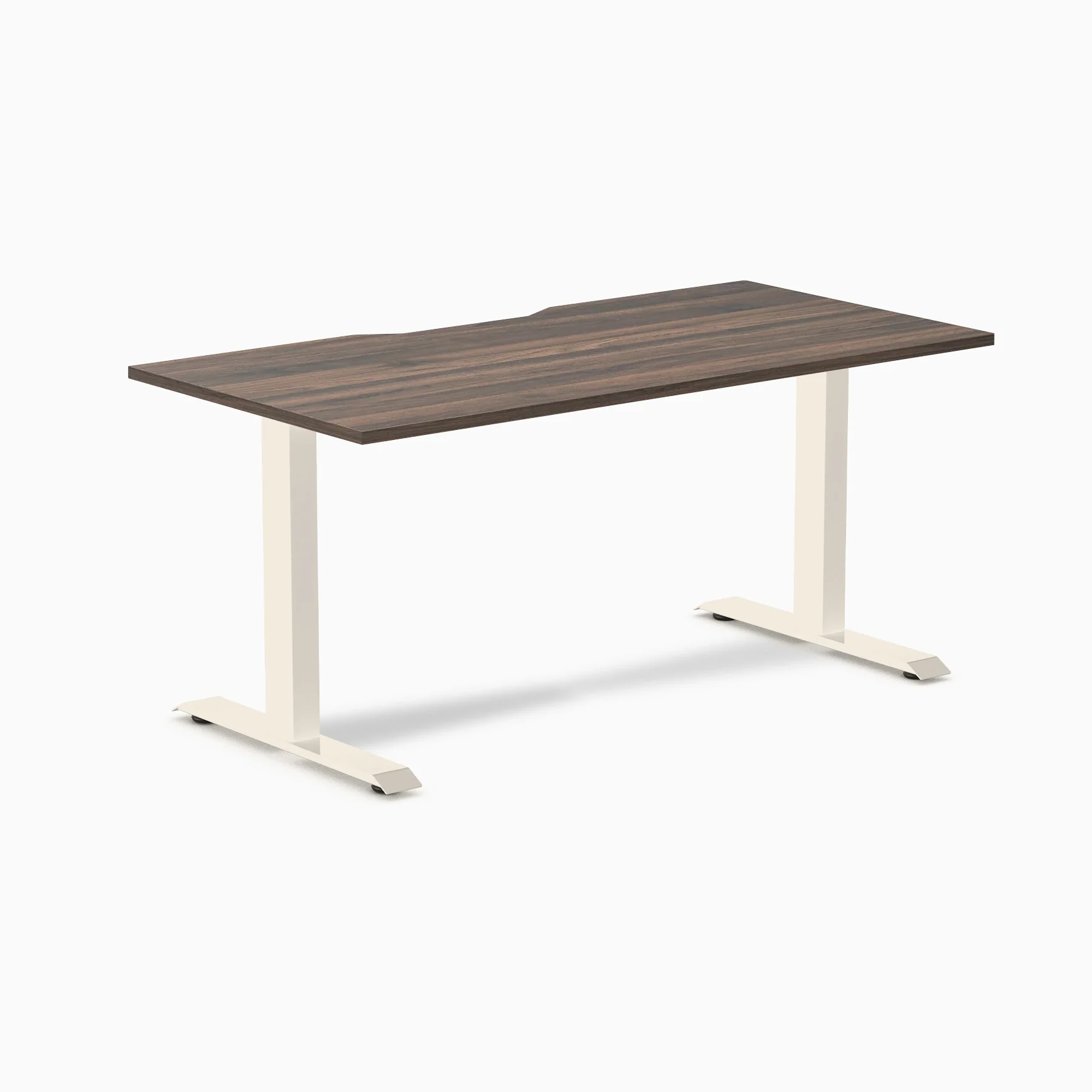 Desky Zero Scalloped Melamine Office Desk - Image 108