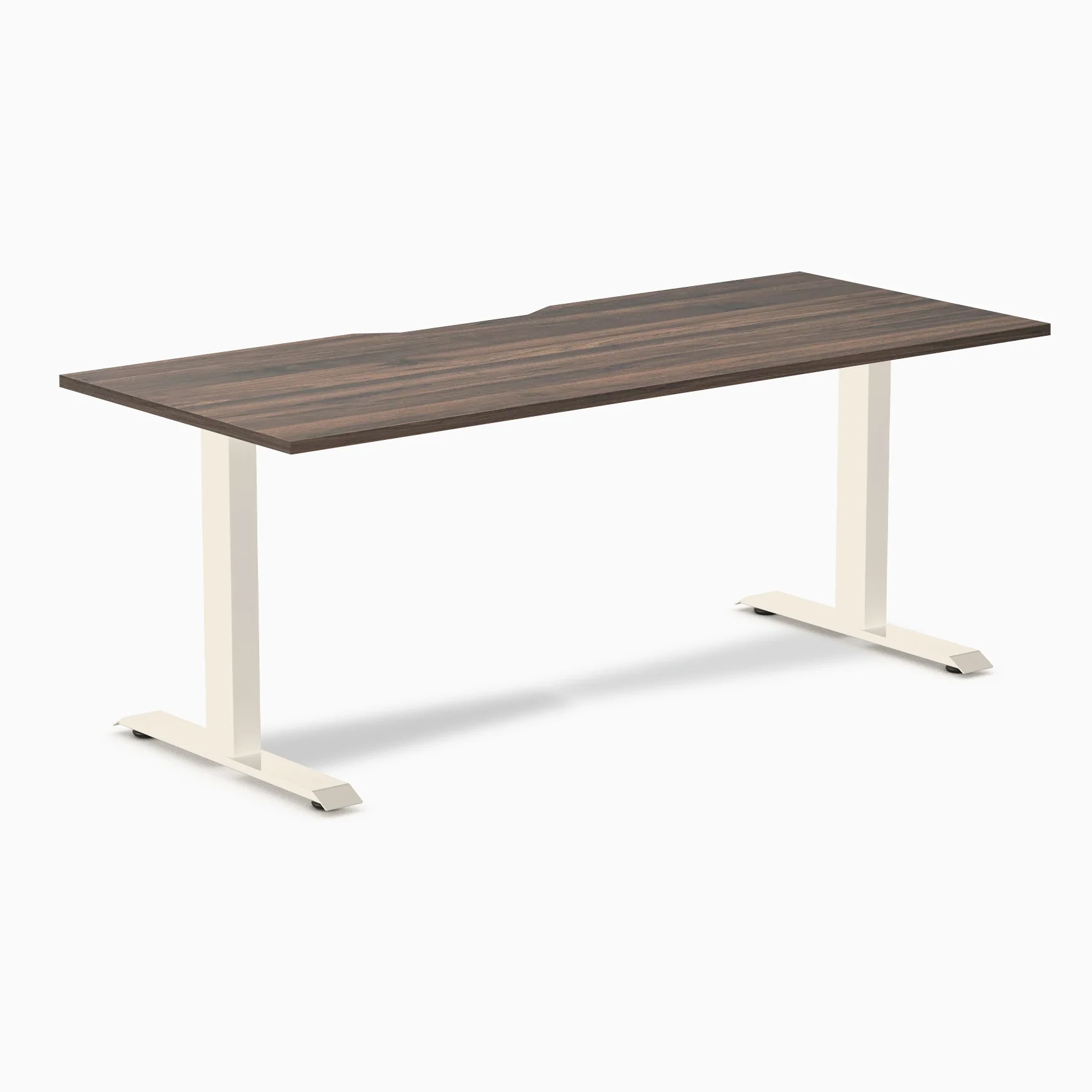 Desky Zero Scalloped Melamine Office Desk - Image 109