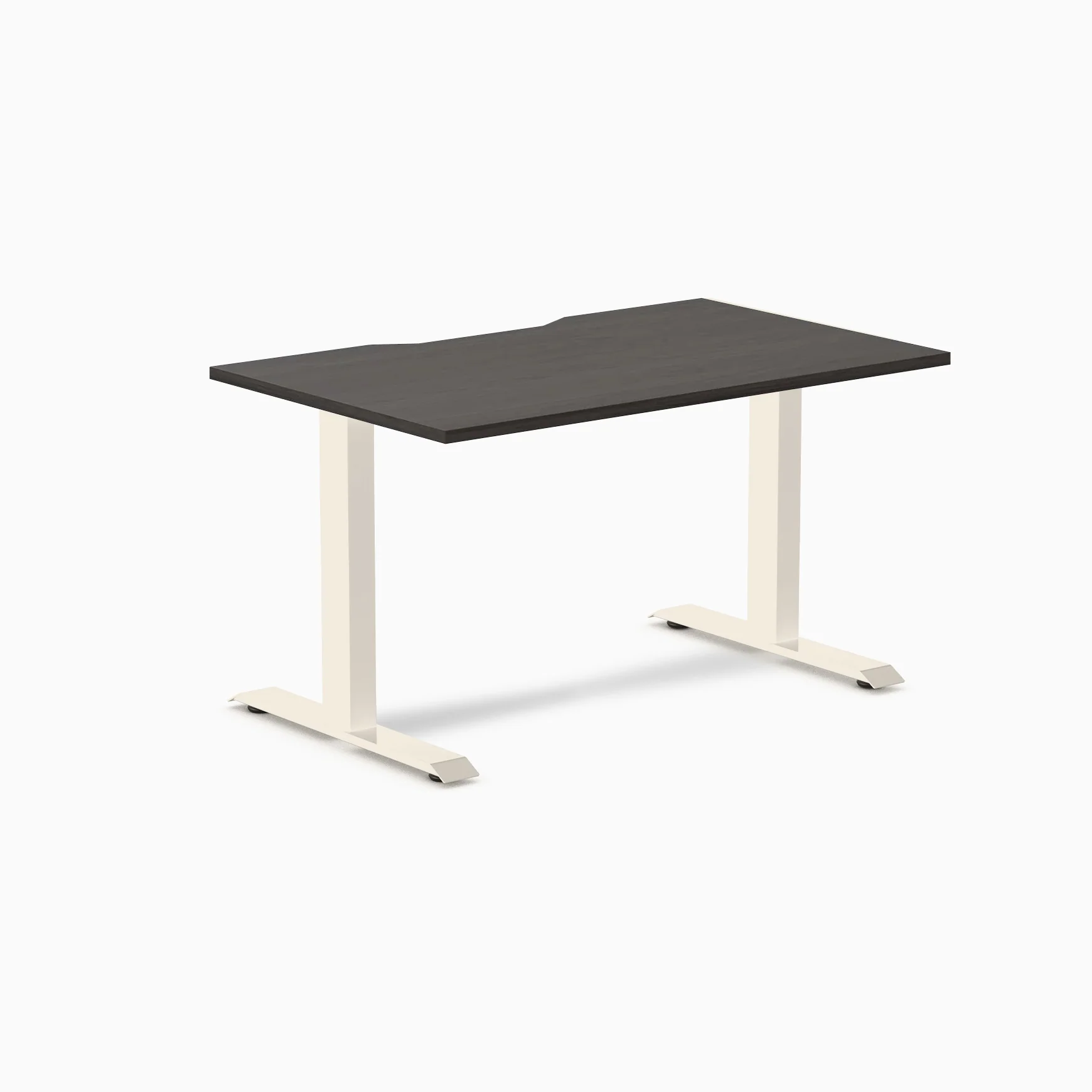 Desky Zero Scalloped Melamine Office Desk - Image 110
