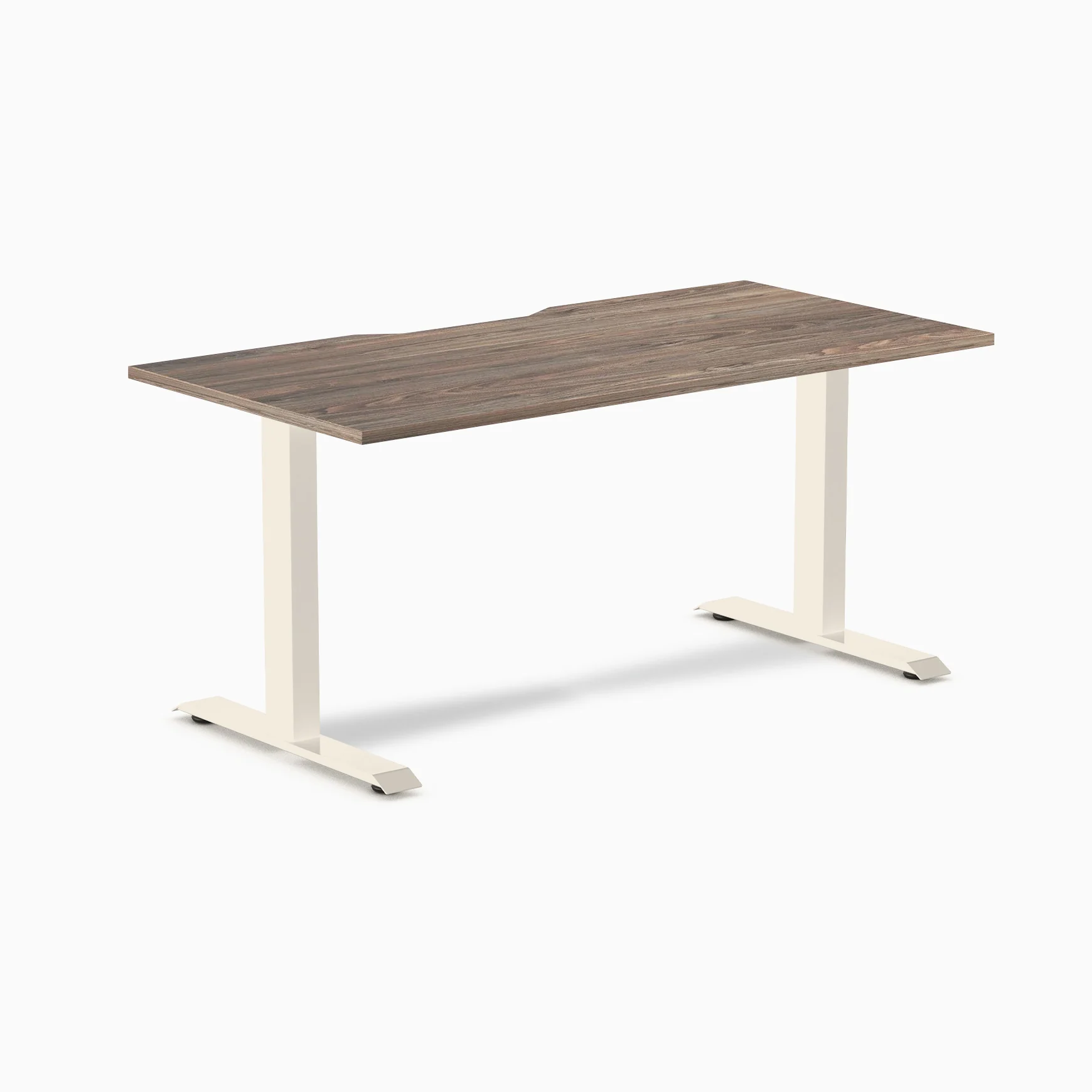 Desky Zero Scalloped Melamine Office Desk - Image 114