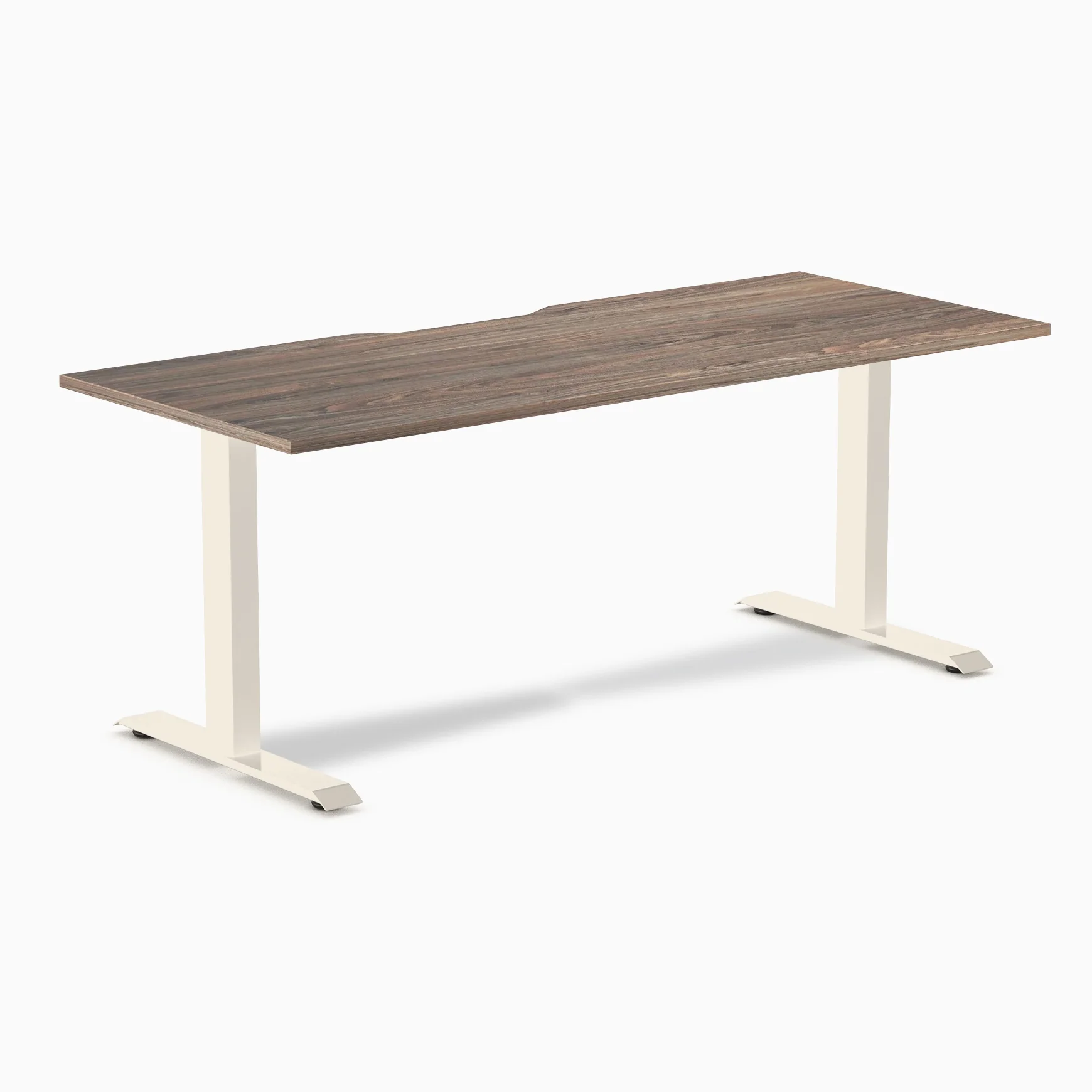 Desky Zero Scalloped Melamine Office Desk - Image 115