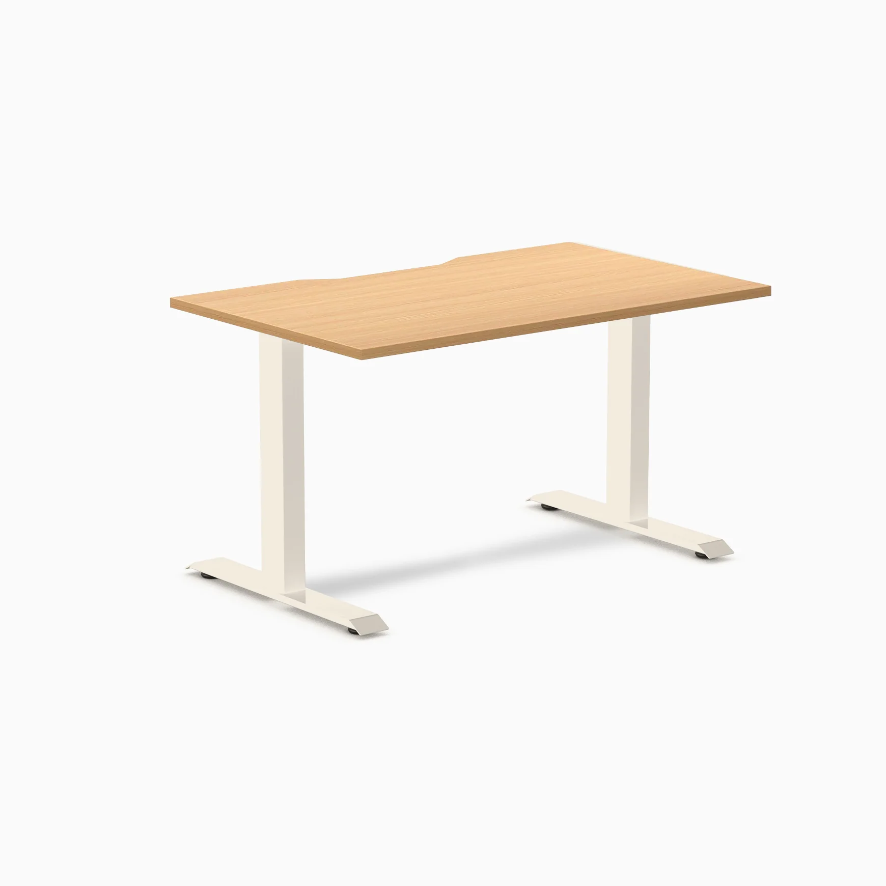 Desky Zero Scalloped Melamine Office Desk - Image 116