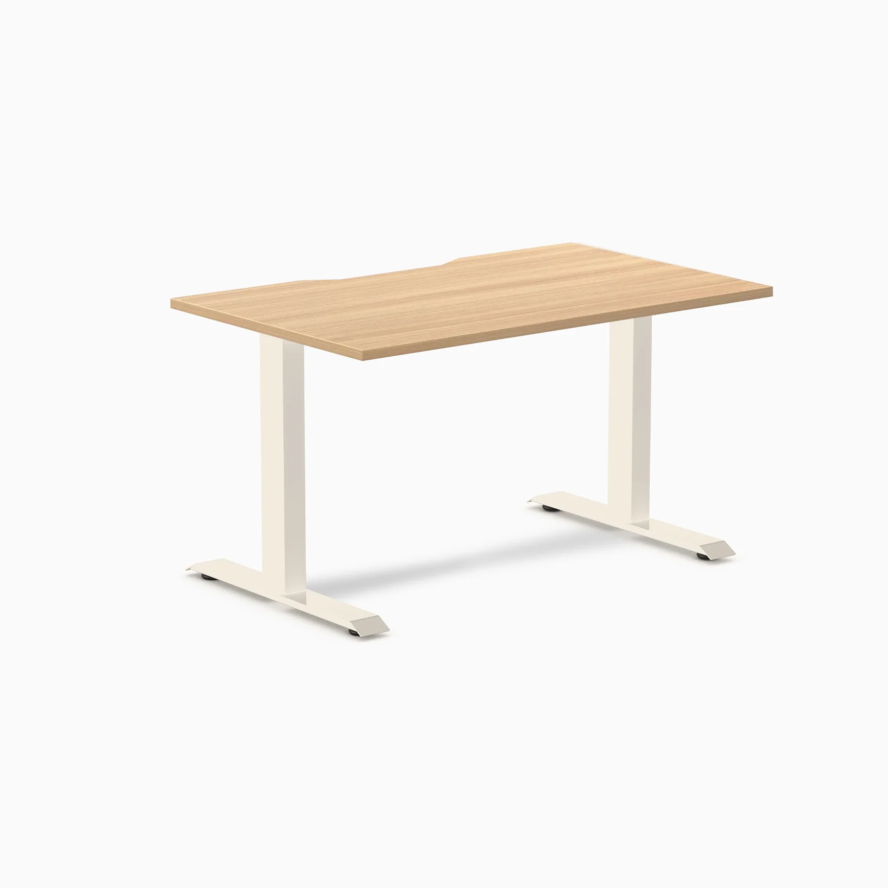Desky Zero Scalloped Melamine Office Desk - Image 119