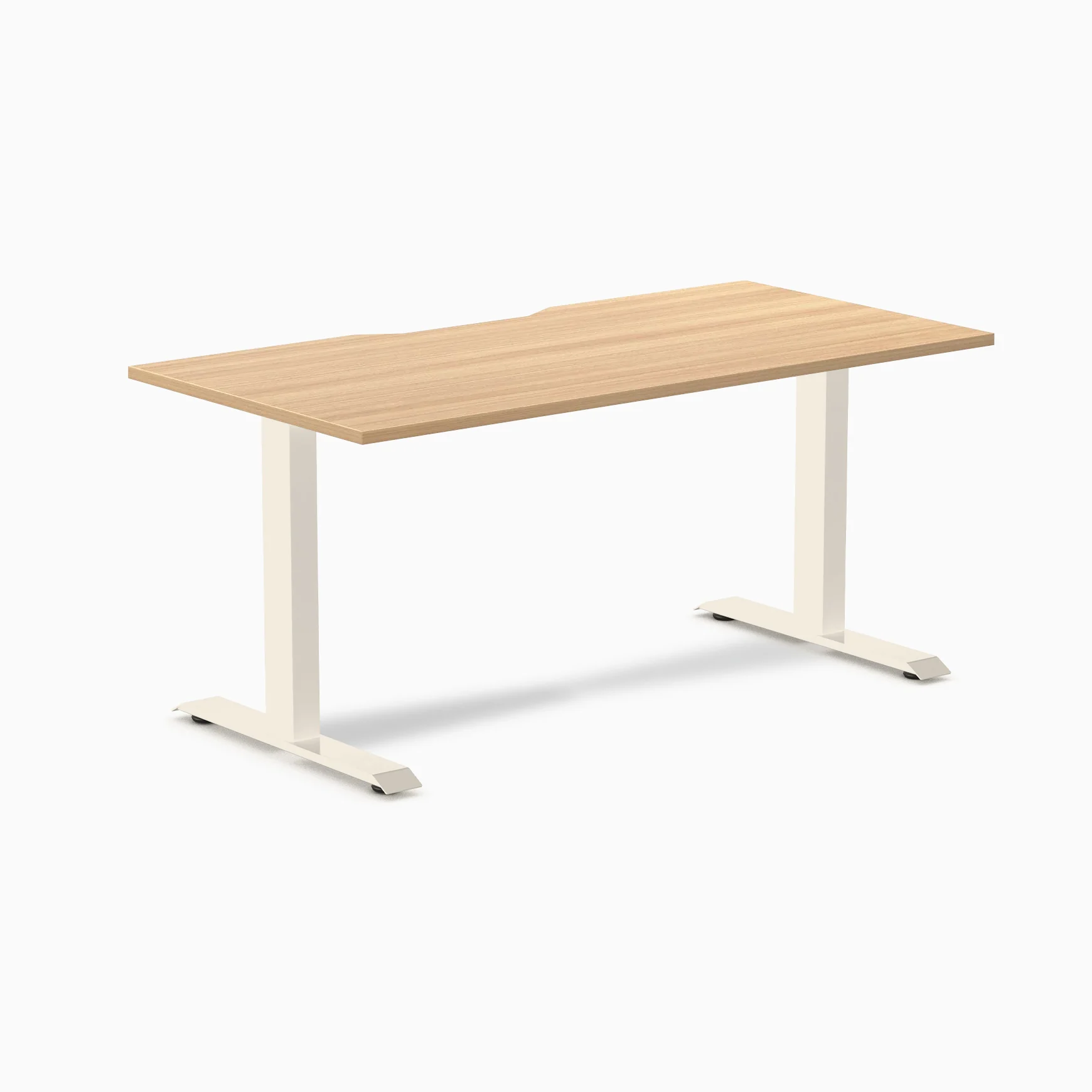 Desky Zero Scalloped Melamine Office Desk - Image 120