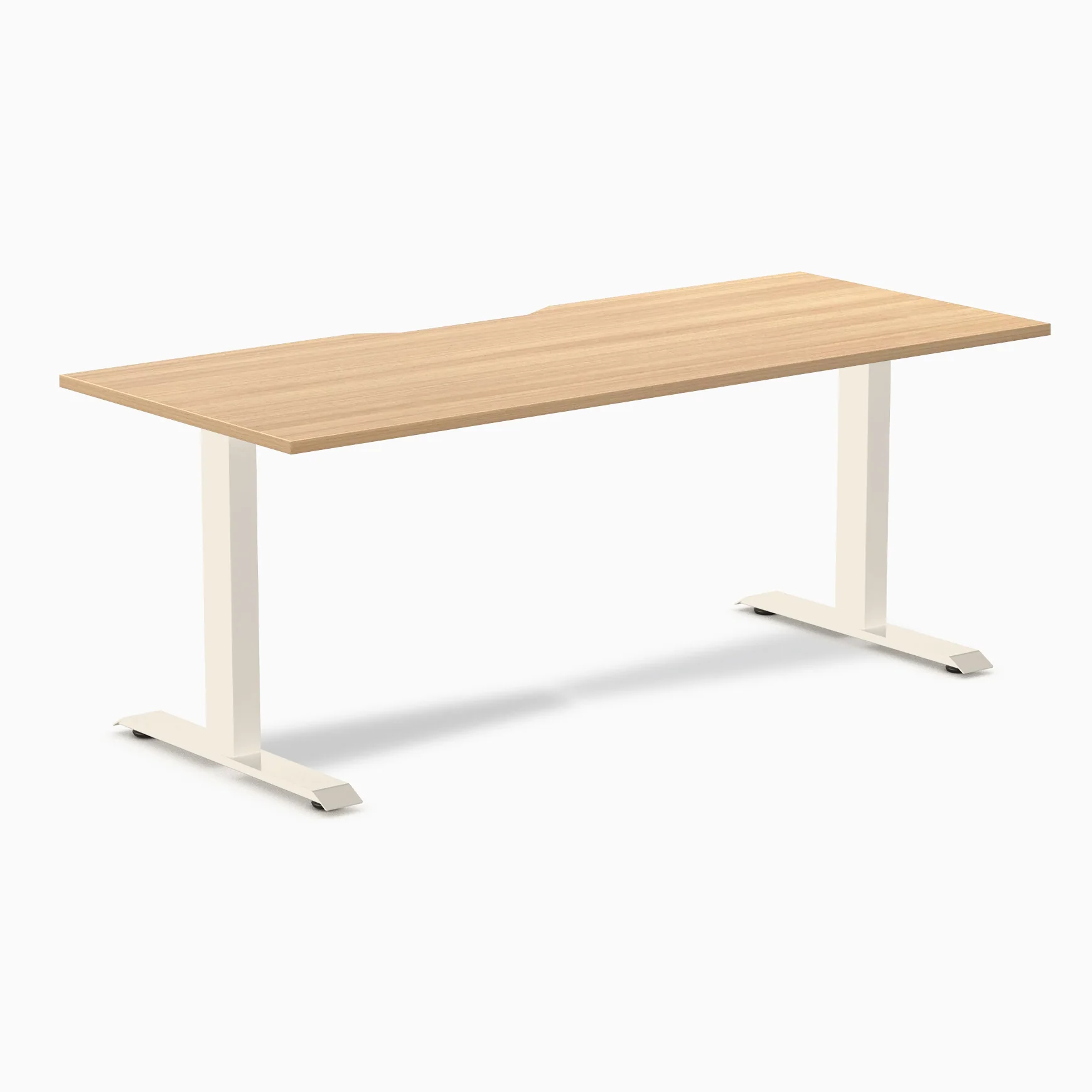 Desky Zero Scalloped Melamine Office Desk - Image 121