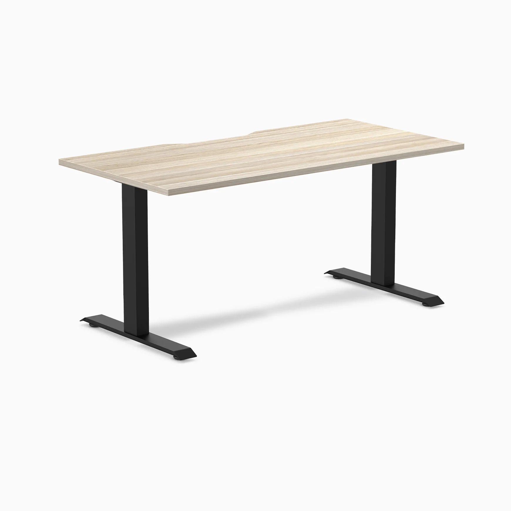 Desky Zero Scalloped Melamine Office Desk - Image 127