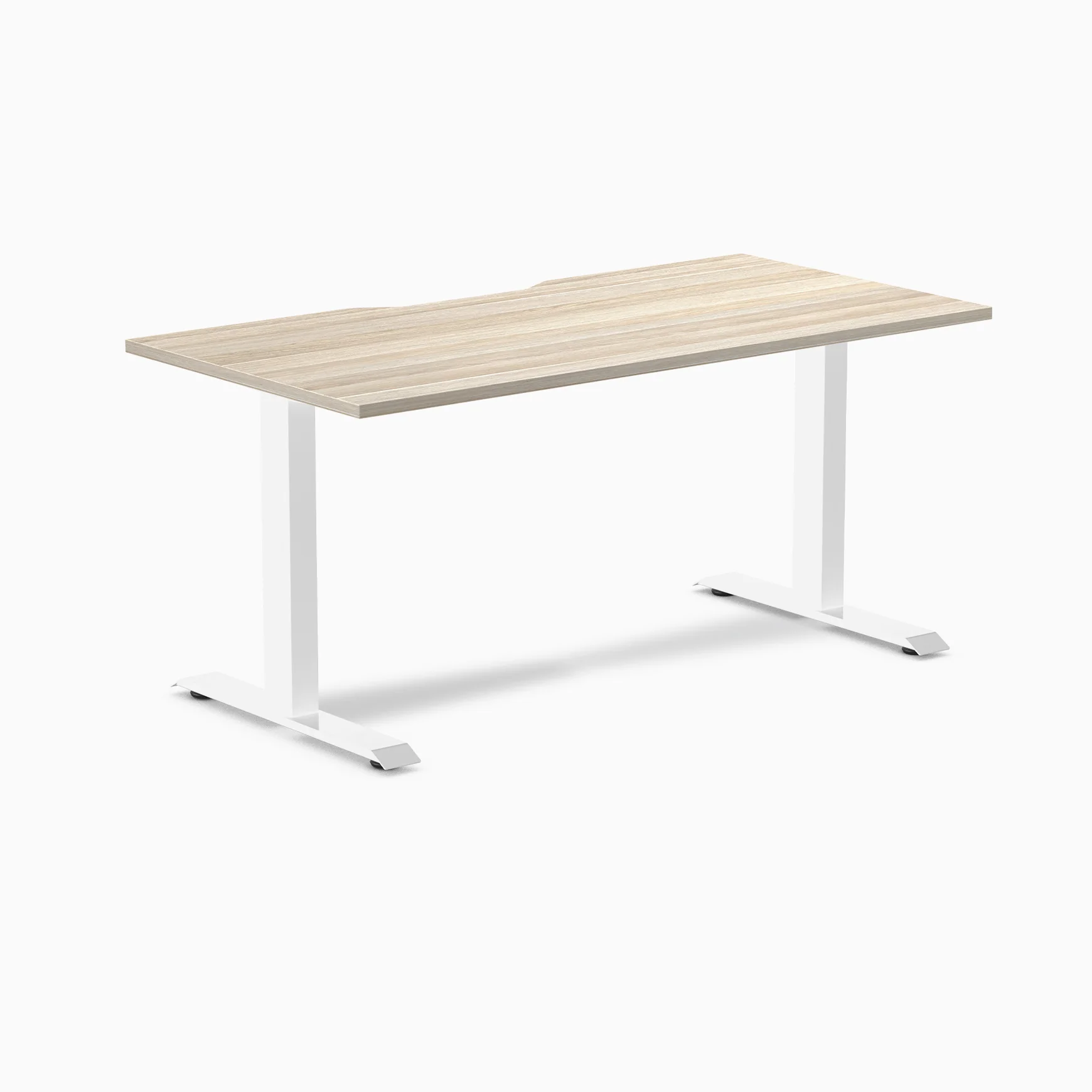 Desky Zero Scalloped Melamine Office Desk - Image 128