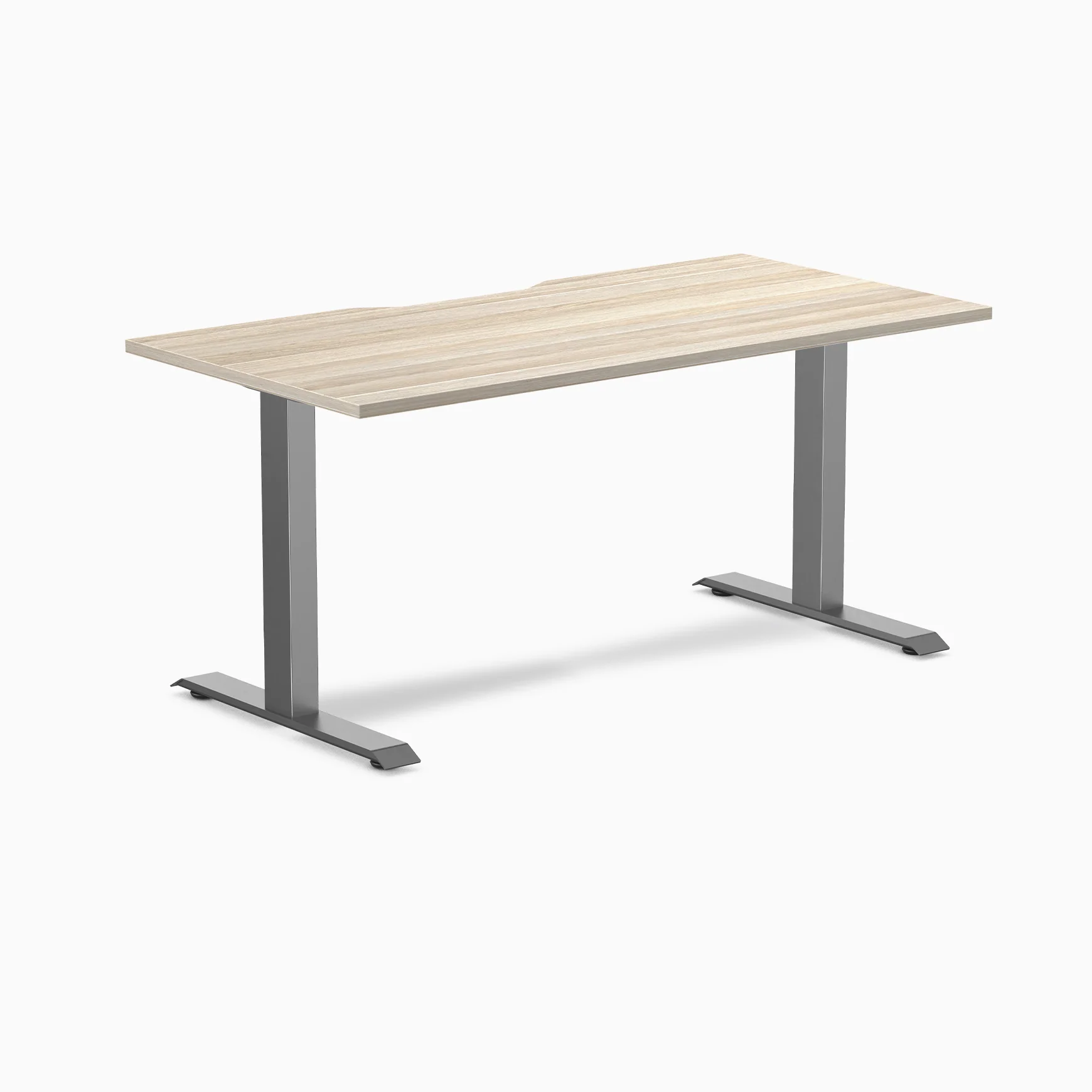 Desky Zero Scalloped Melamine Office Desk - Image 130