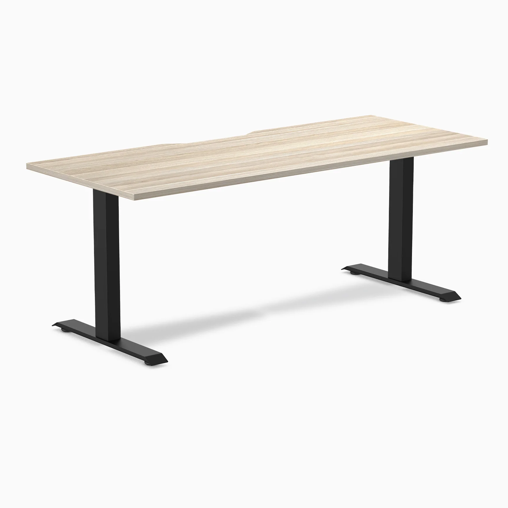 Desky Zero Scalloped Melamine Office Desk - Image 132