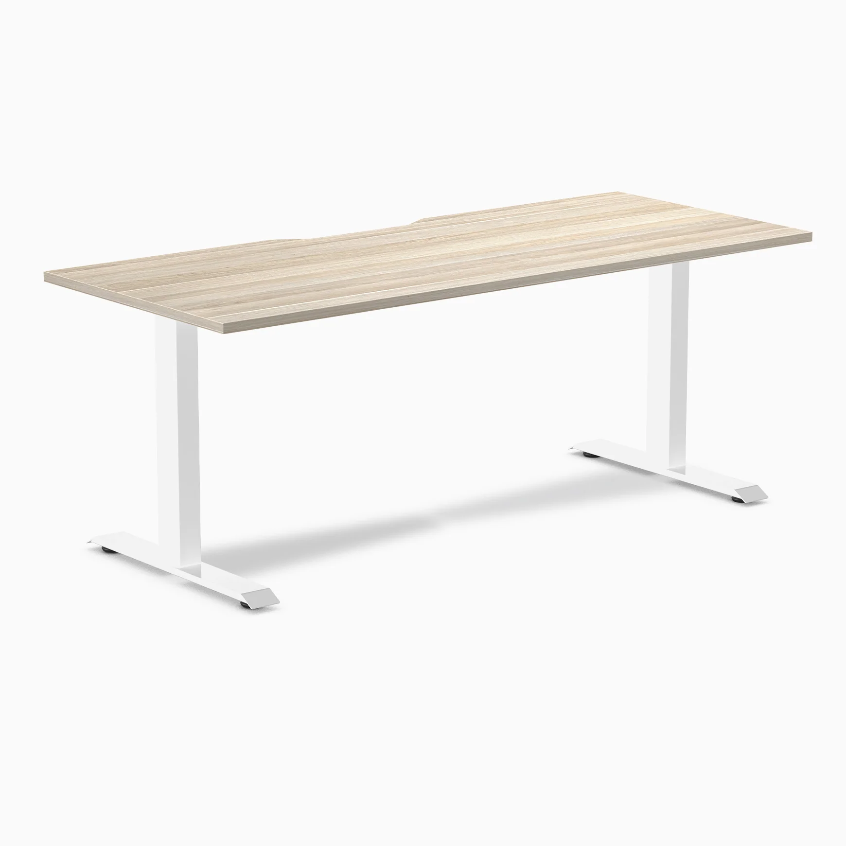 Desky Zero Scalloped Melamine Office Desk - Image 133