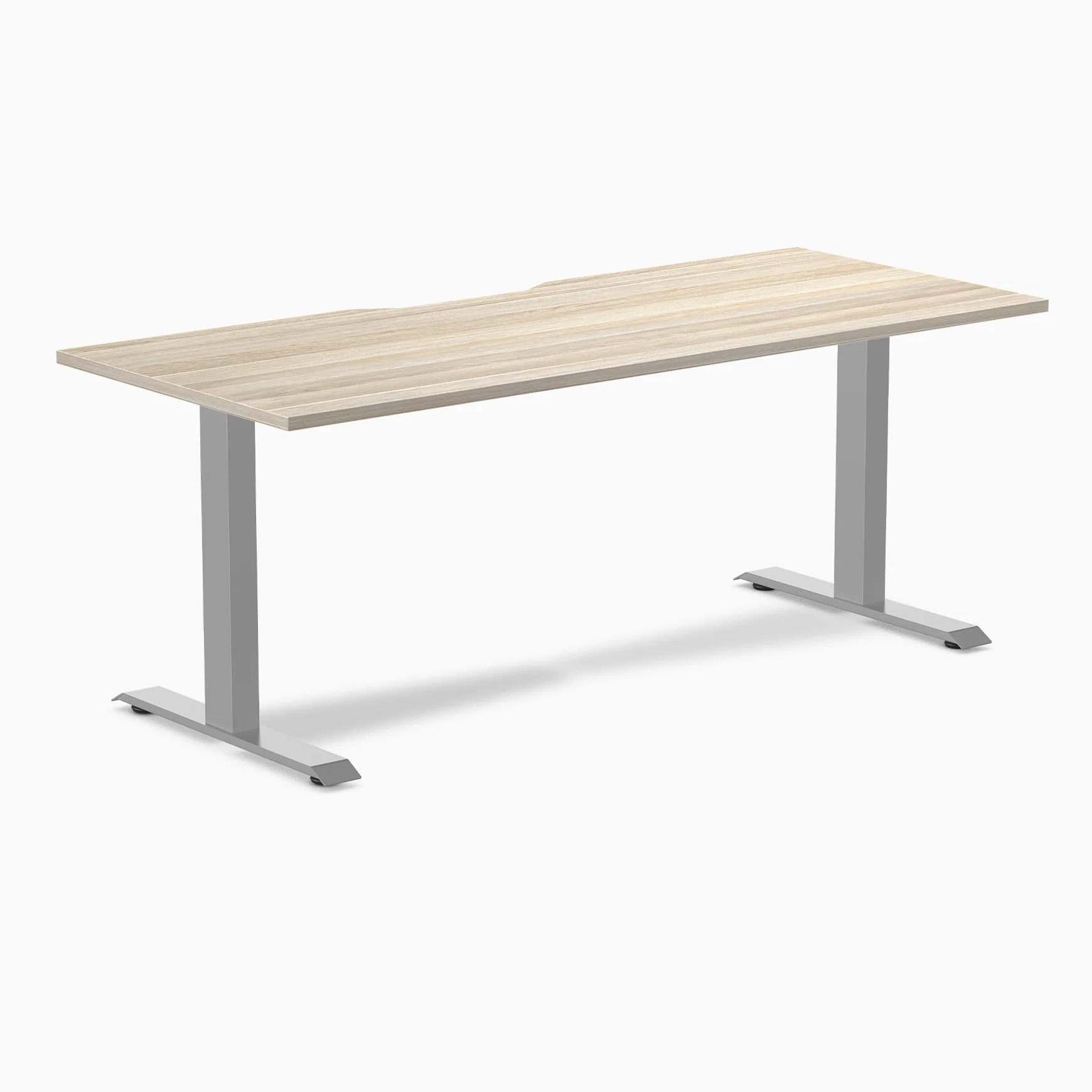 Desky Zero Scalloped Melamine Office Desk - Image 136