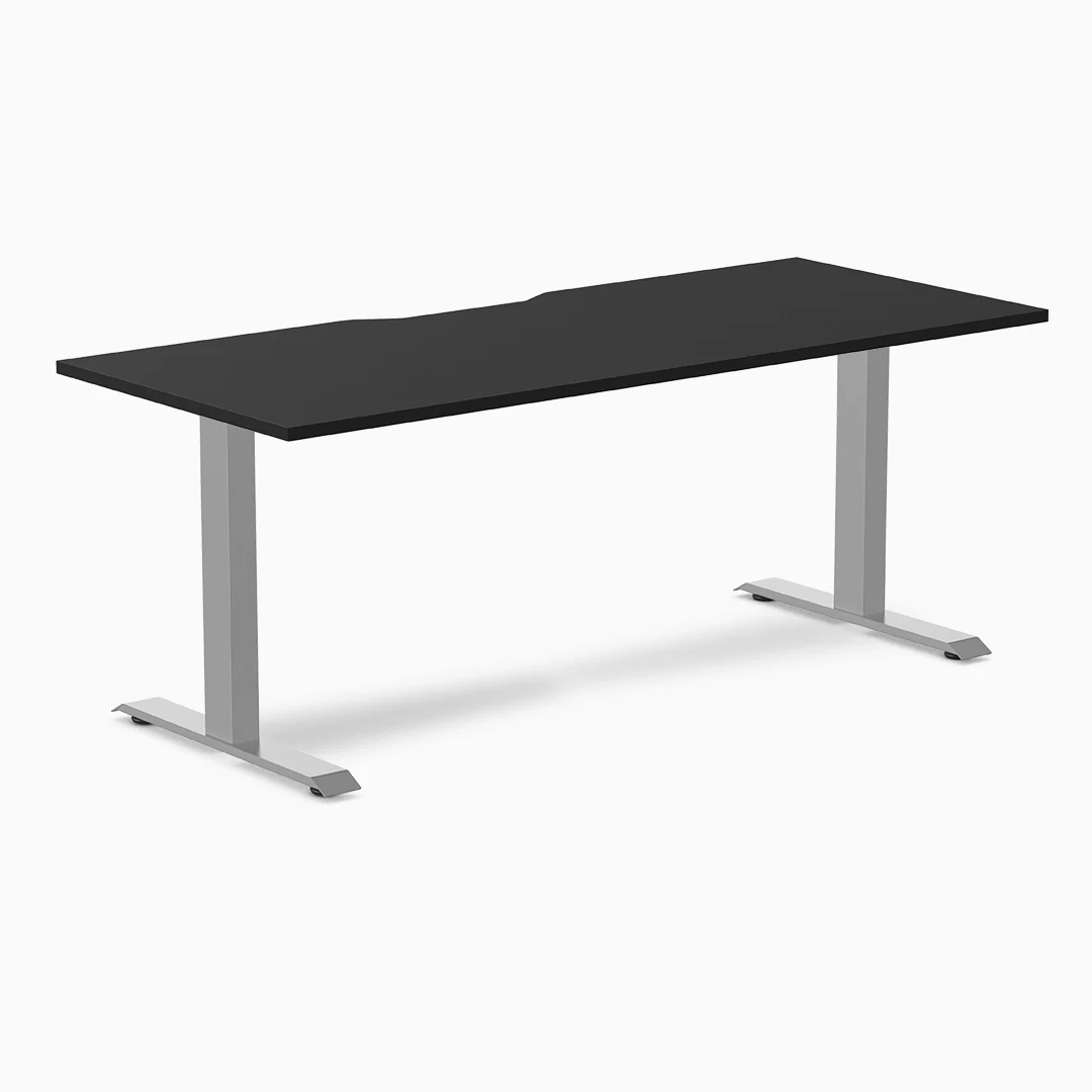 Desky Zero Scalloped Melamine Office Desk - Image 16