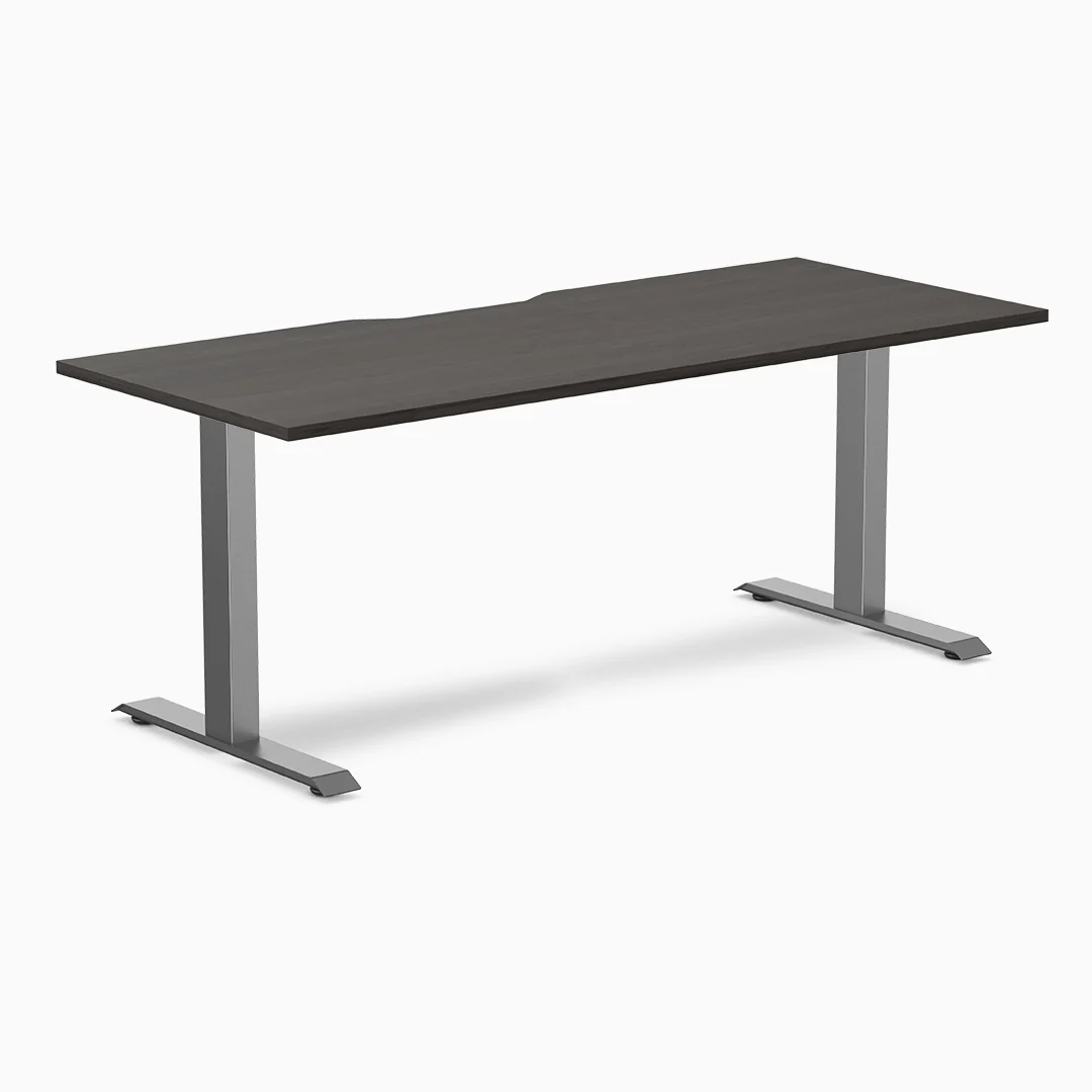 Desky Zero Scalloped Melamine Office Desk - Image 22
