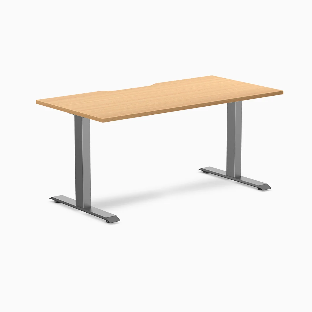 Desky Zero Scalloped Melamine Office Desk - Image 27