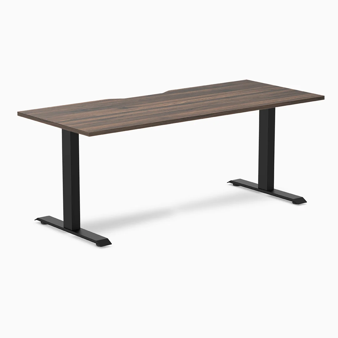 Desky Zero Scalloped Melamine Office Desk - Image 37