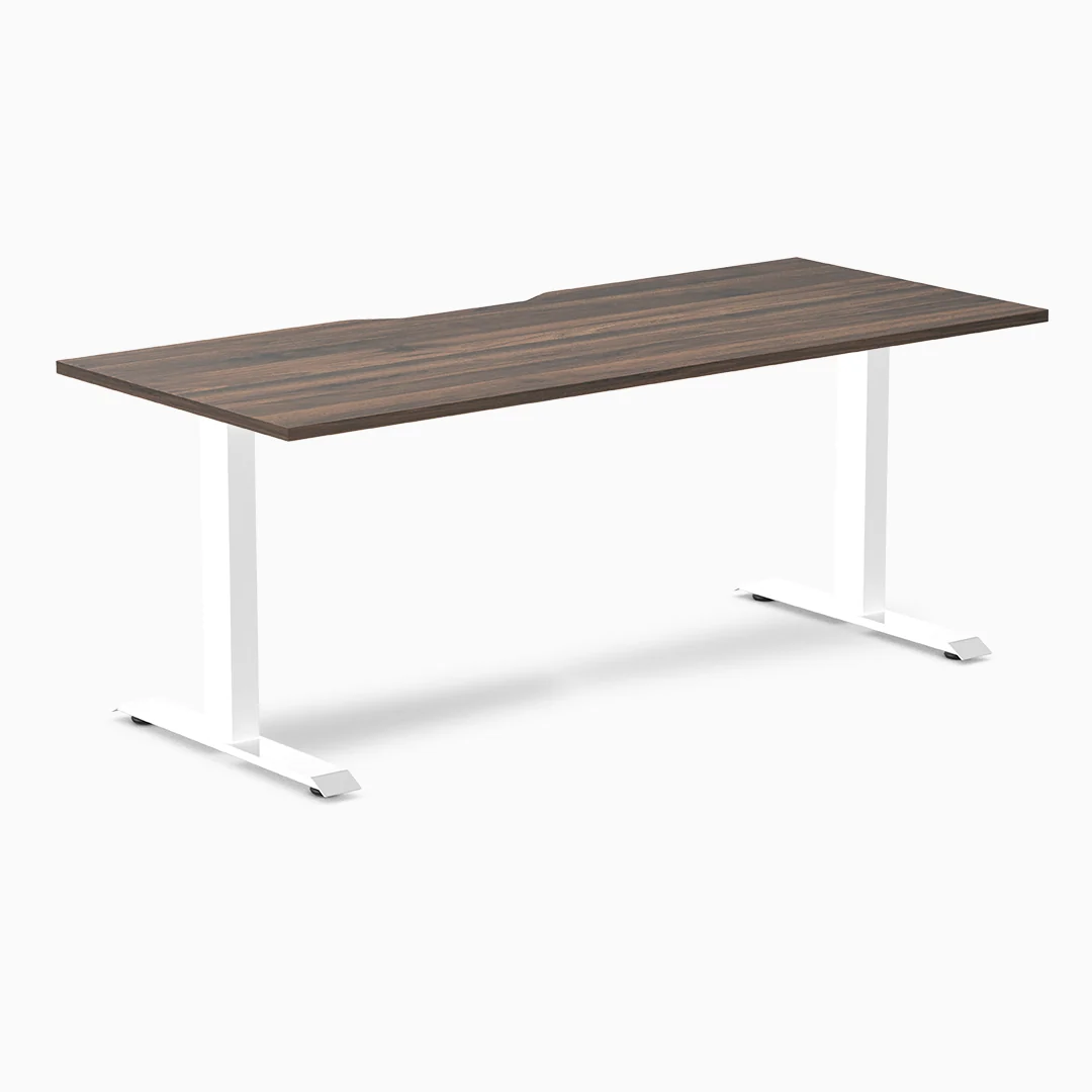 Desky Zero Scalloped Melamine Office Desk - Image 38