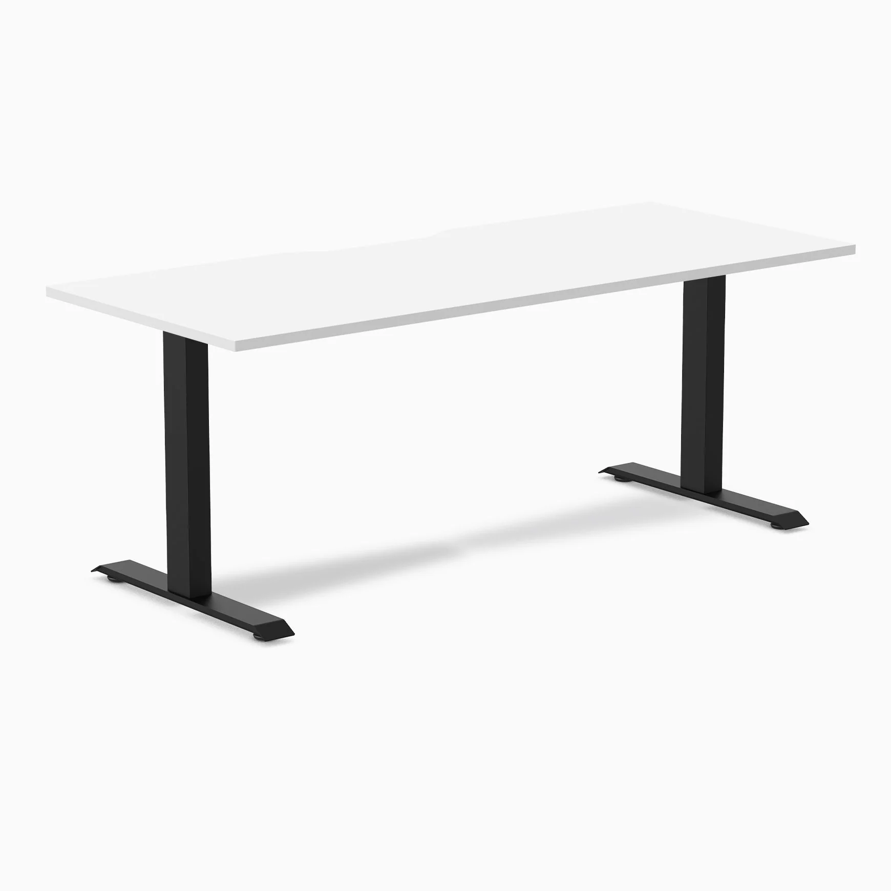 Desky Zero Scalloped Melamine Office Desk - Image 47