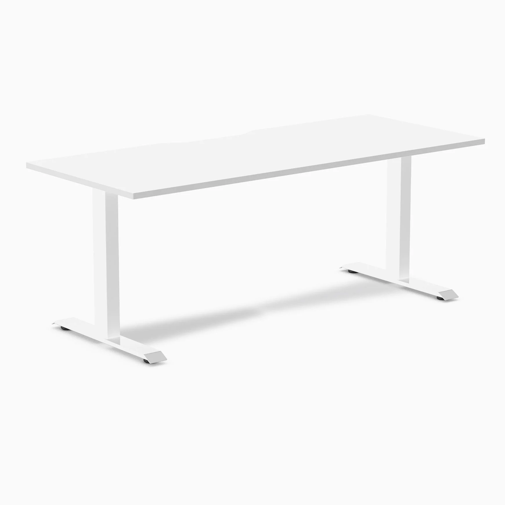 Desky Zero Scalloped Melamine Office Desk - Image 48