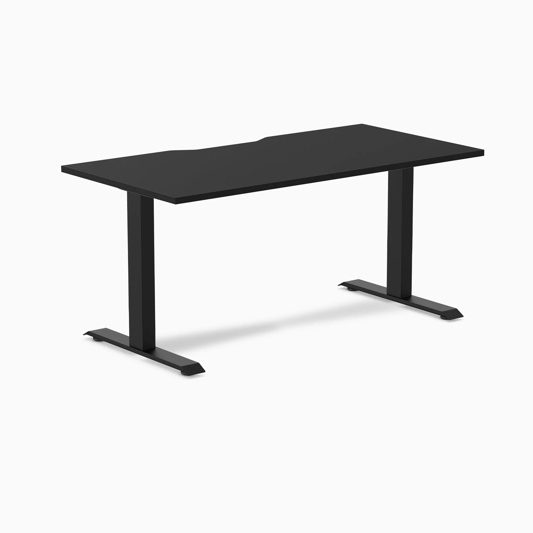 Desky Zero Scalloped Melamine Office Desk - Image 53