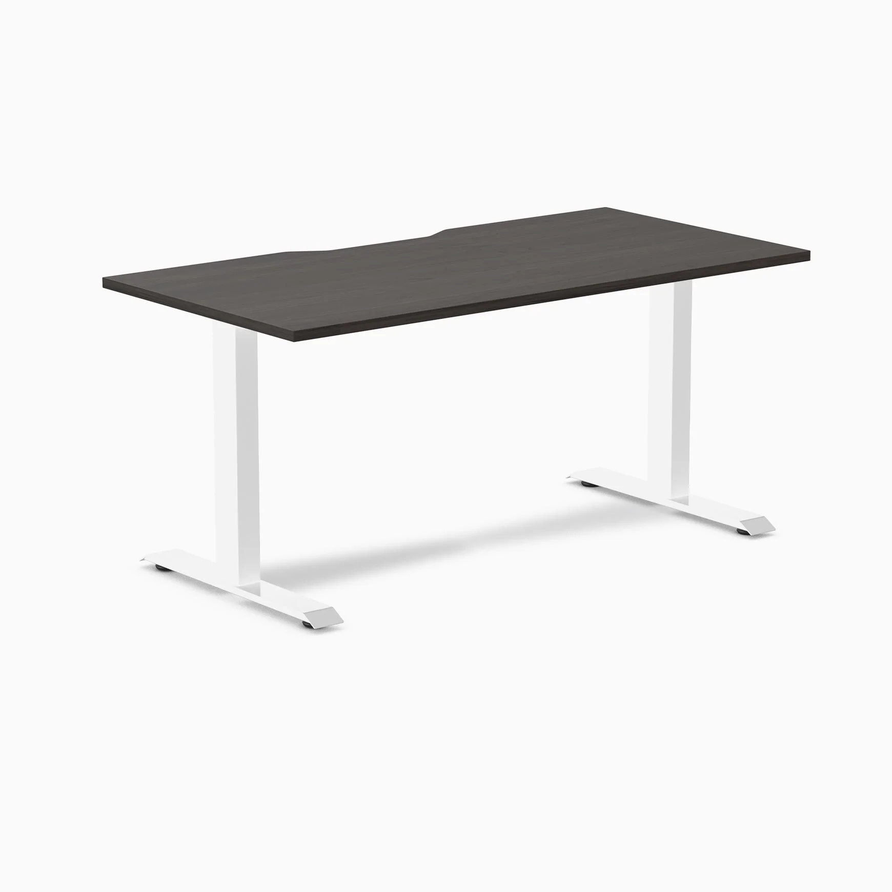 Desky Zero Scalloped Melamine Office Desk - Image 72