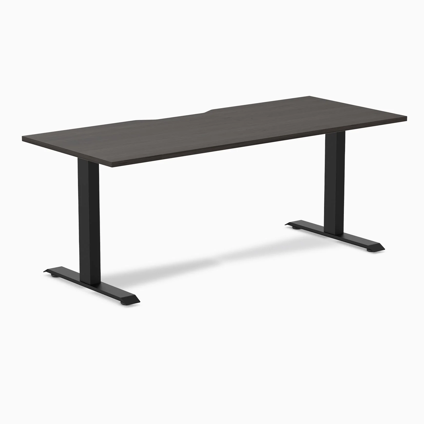 Desky Zero Scalloped Melamine Office Desk - Image 74