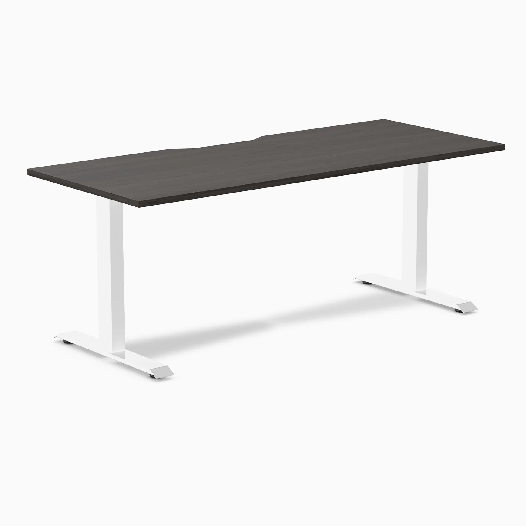 Desky Zero Scalloped Melamine Office Desk - Image 75