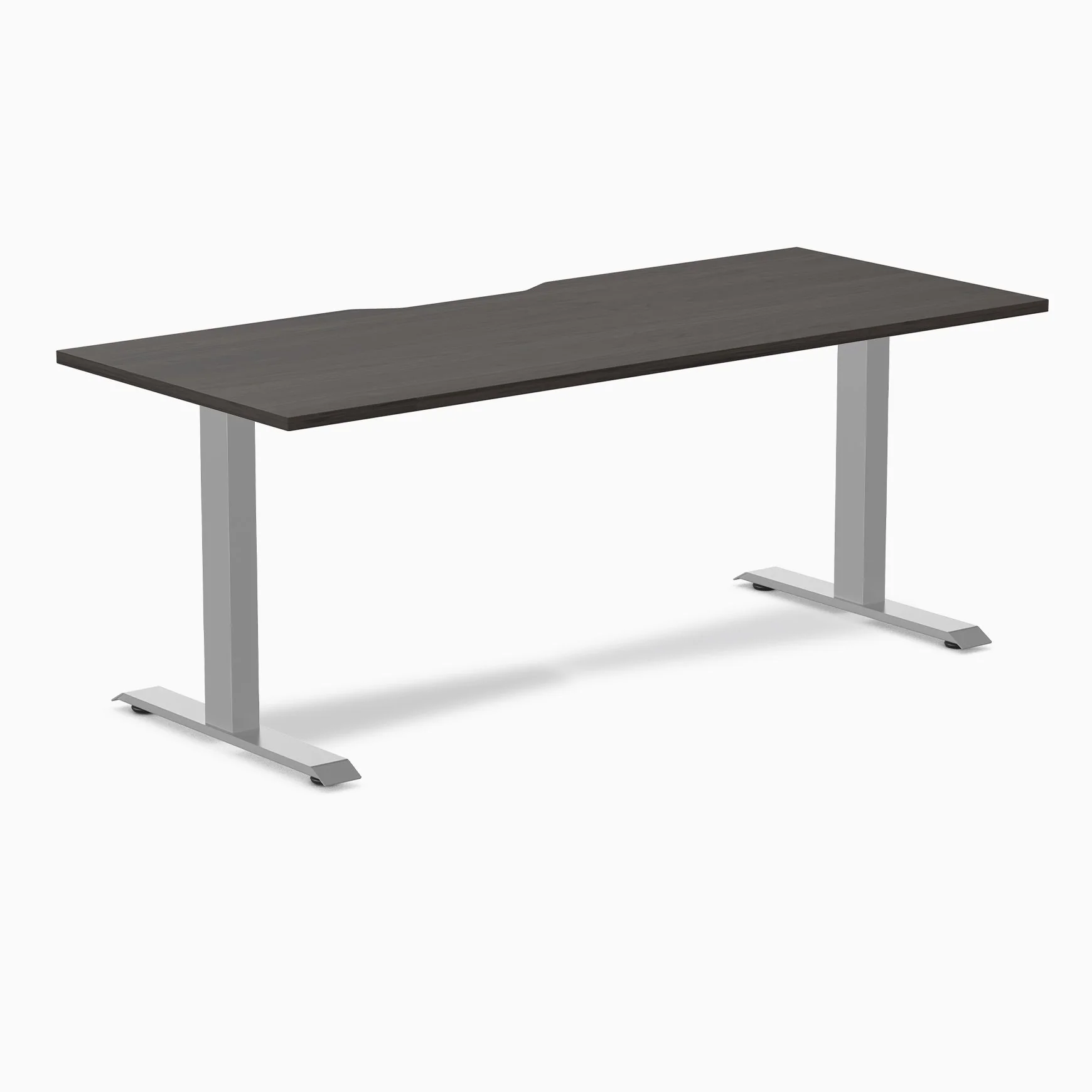 Desky Zero Scalloped Melamine Office Desk - Image 76