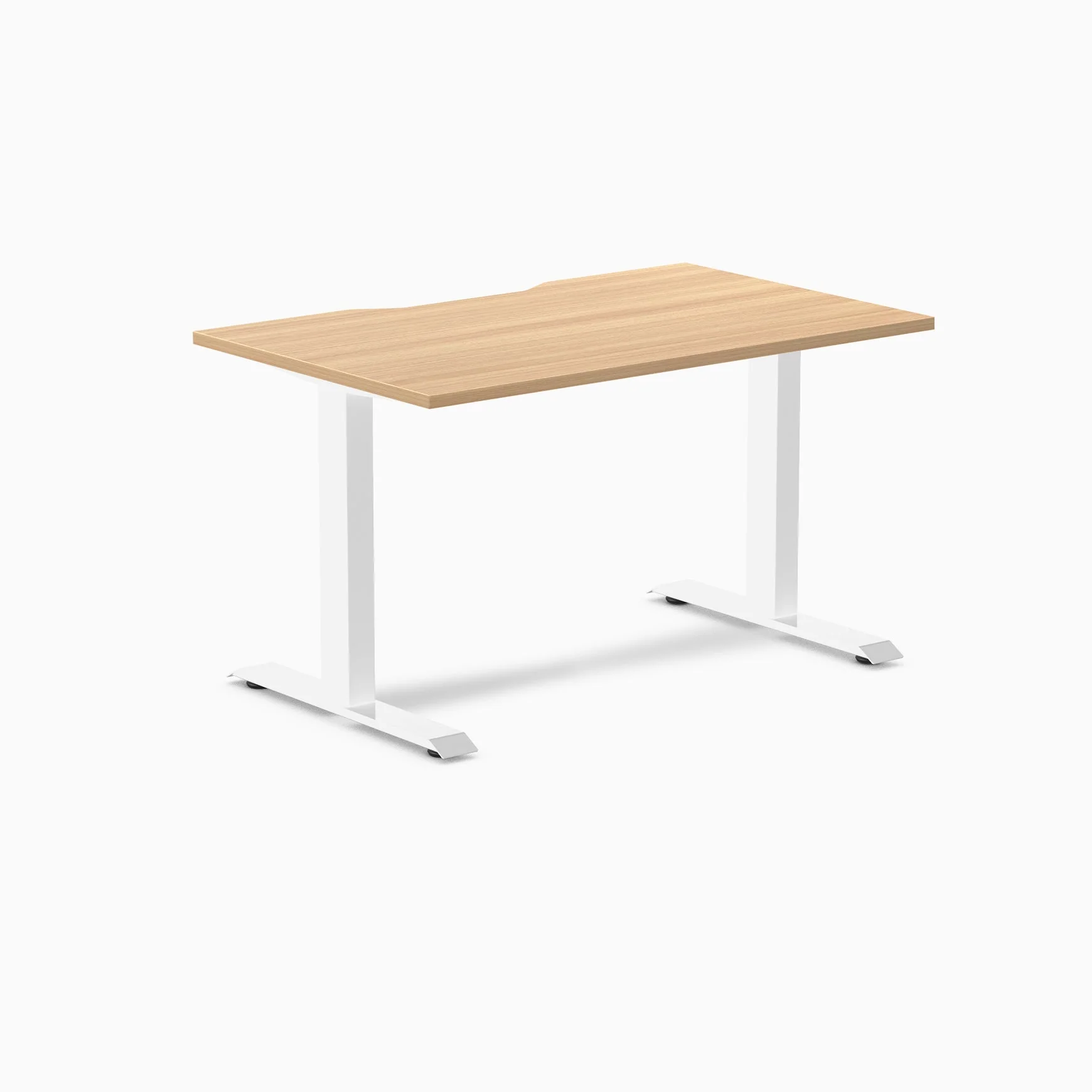 Desky Zero Scalloped Melamine Office Desk - Image 84