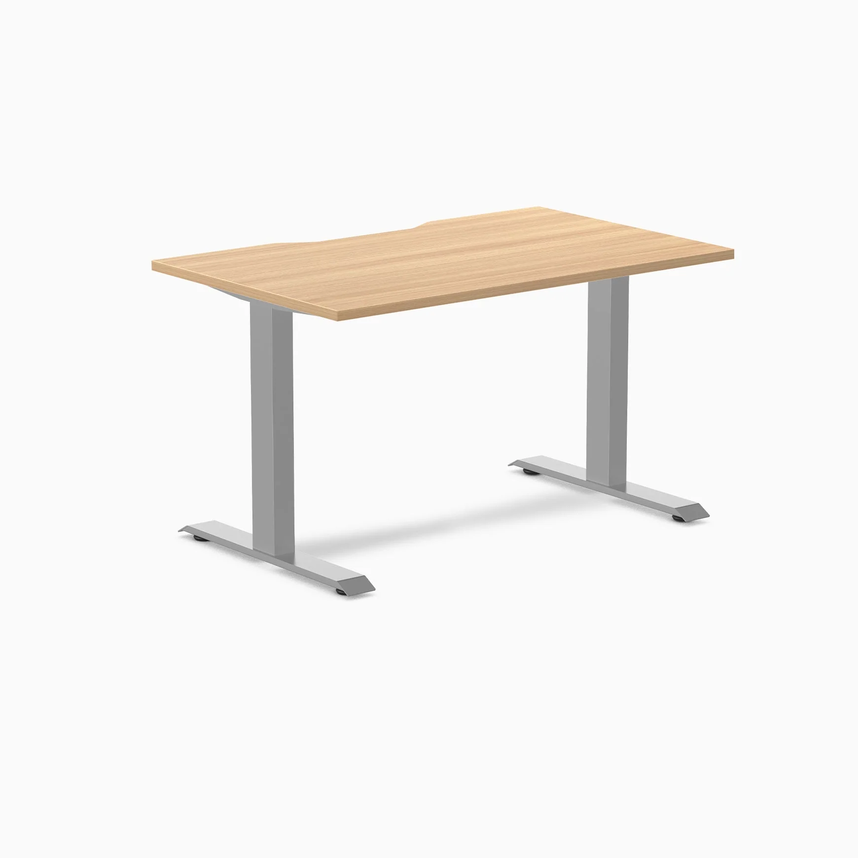 Desky Zero Scalloped Melamine Office Desk - Image 85